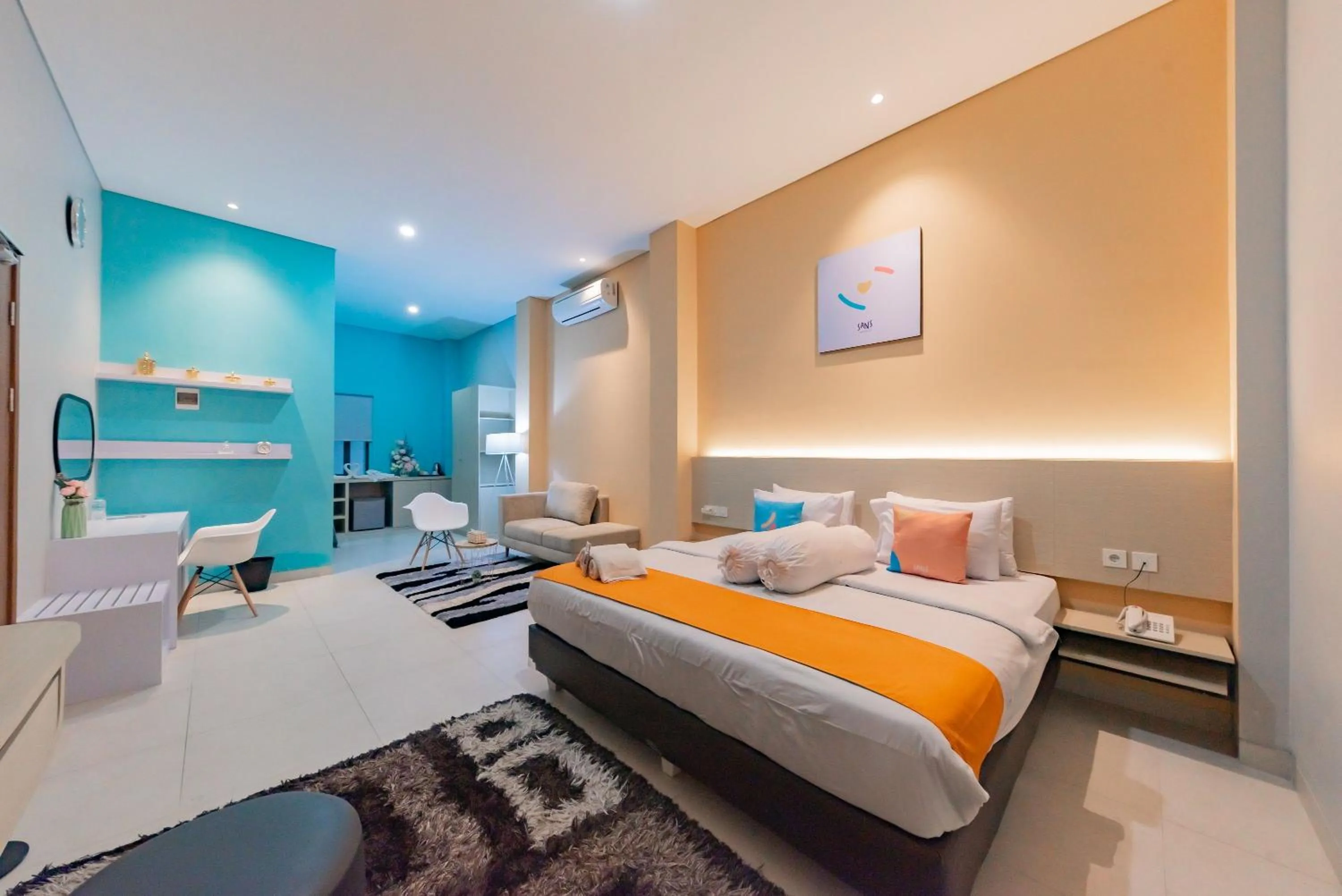 Bedroom, Bed in Sans Hotel Alexander Bandung