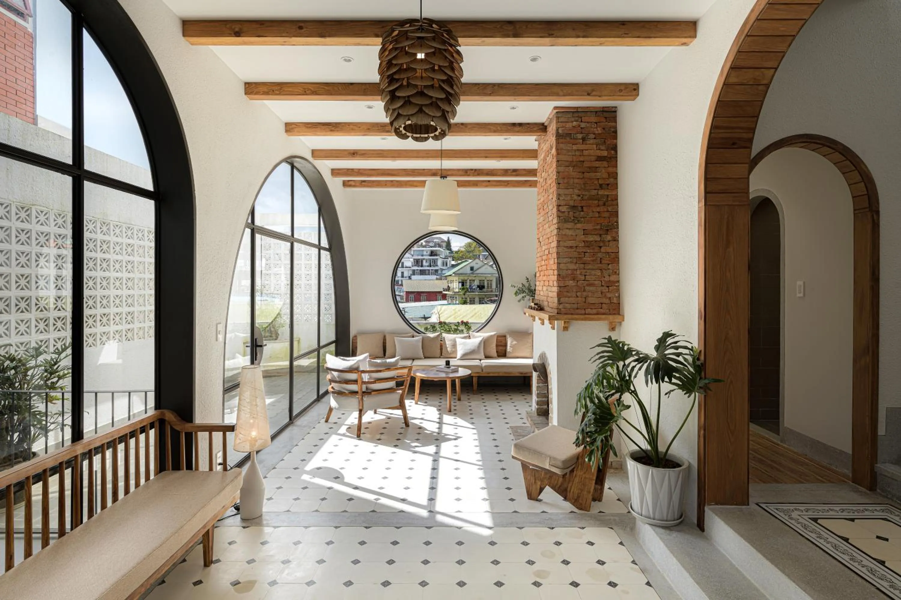 Living room in Thơm House