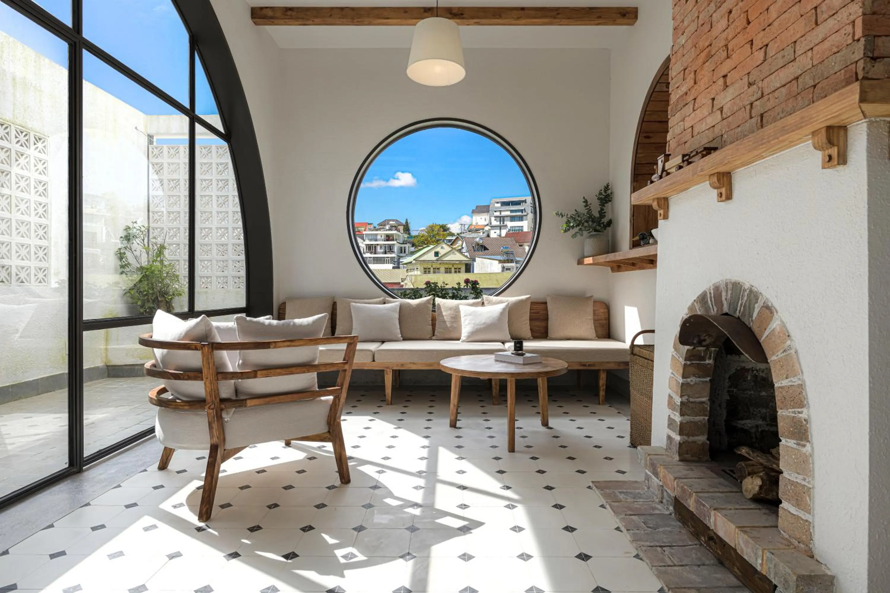 Living room in Thơm House