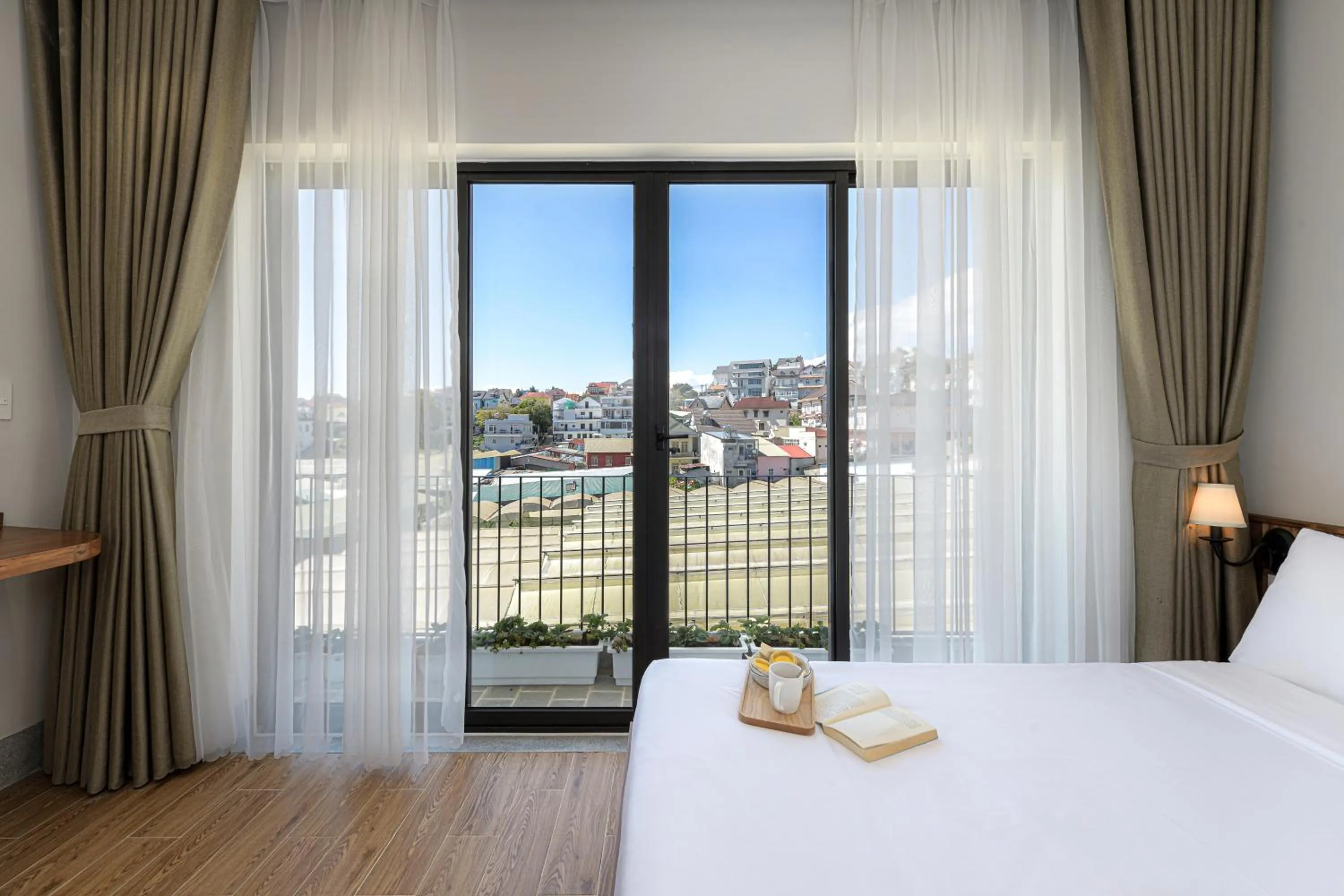 Photo of the whole room, Bed in Thơm House