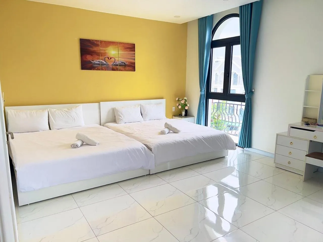 Bedroom, Bed in Ngân Hà Star Homestay - Grand World Phú Quốc