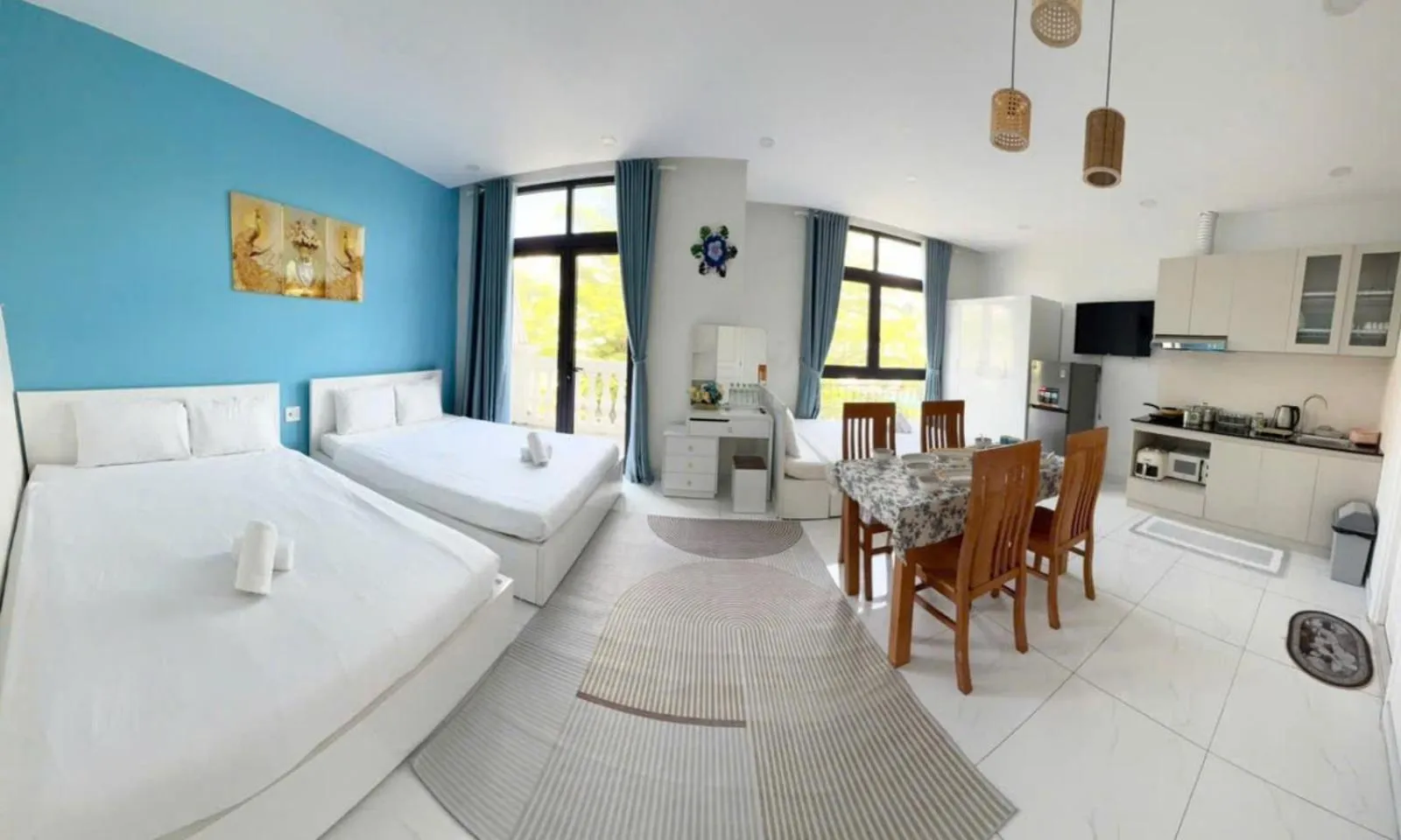 Photo of the whole room, Bed in Ngân Hà Star Homestay - Grand World Phú Quốc