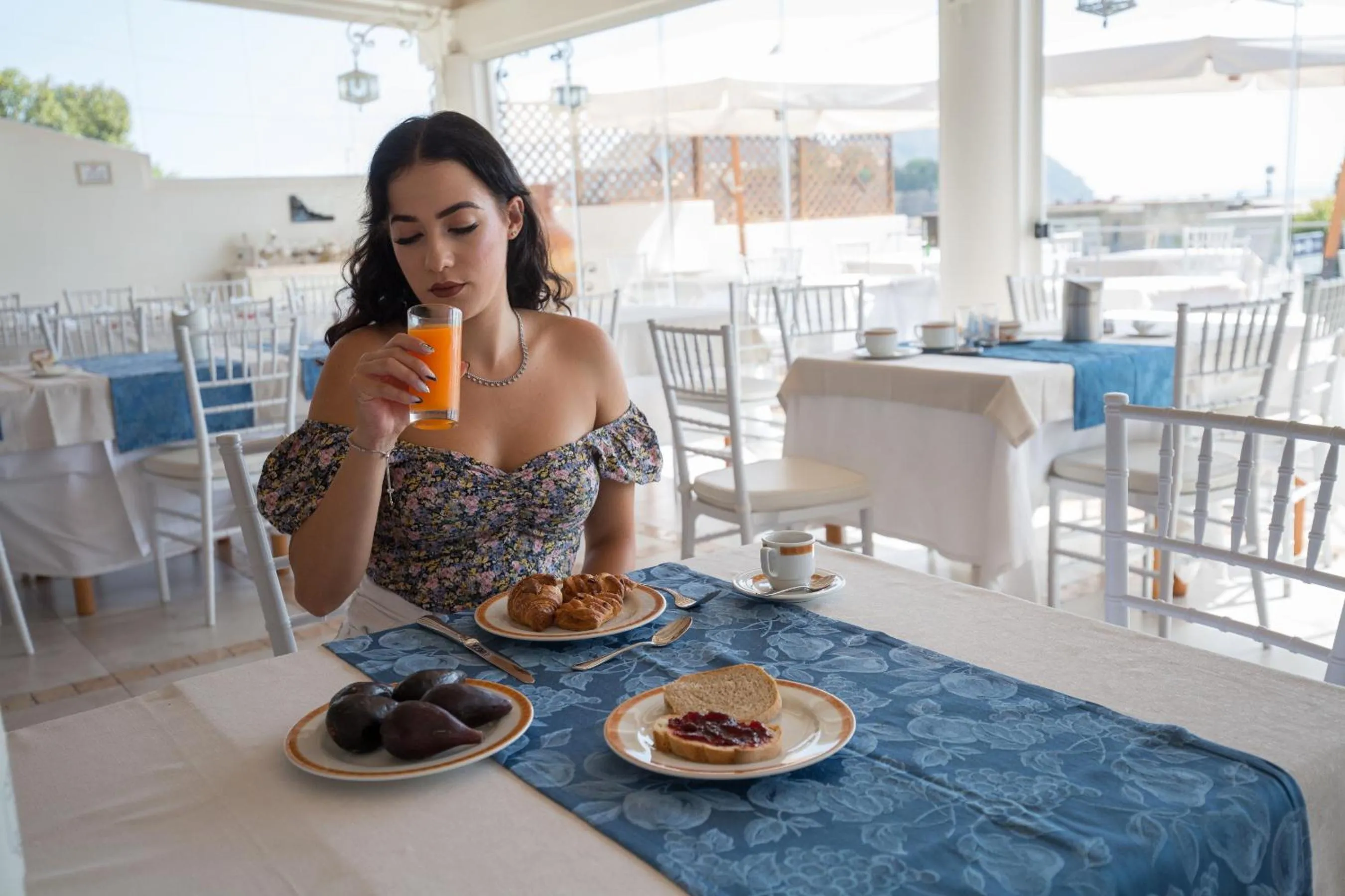 Continental breakfast in Hotel Tritone Lipari