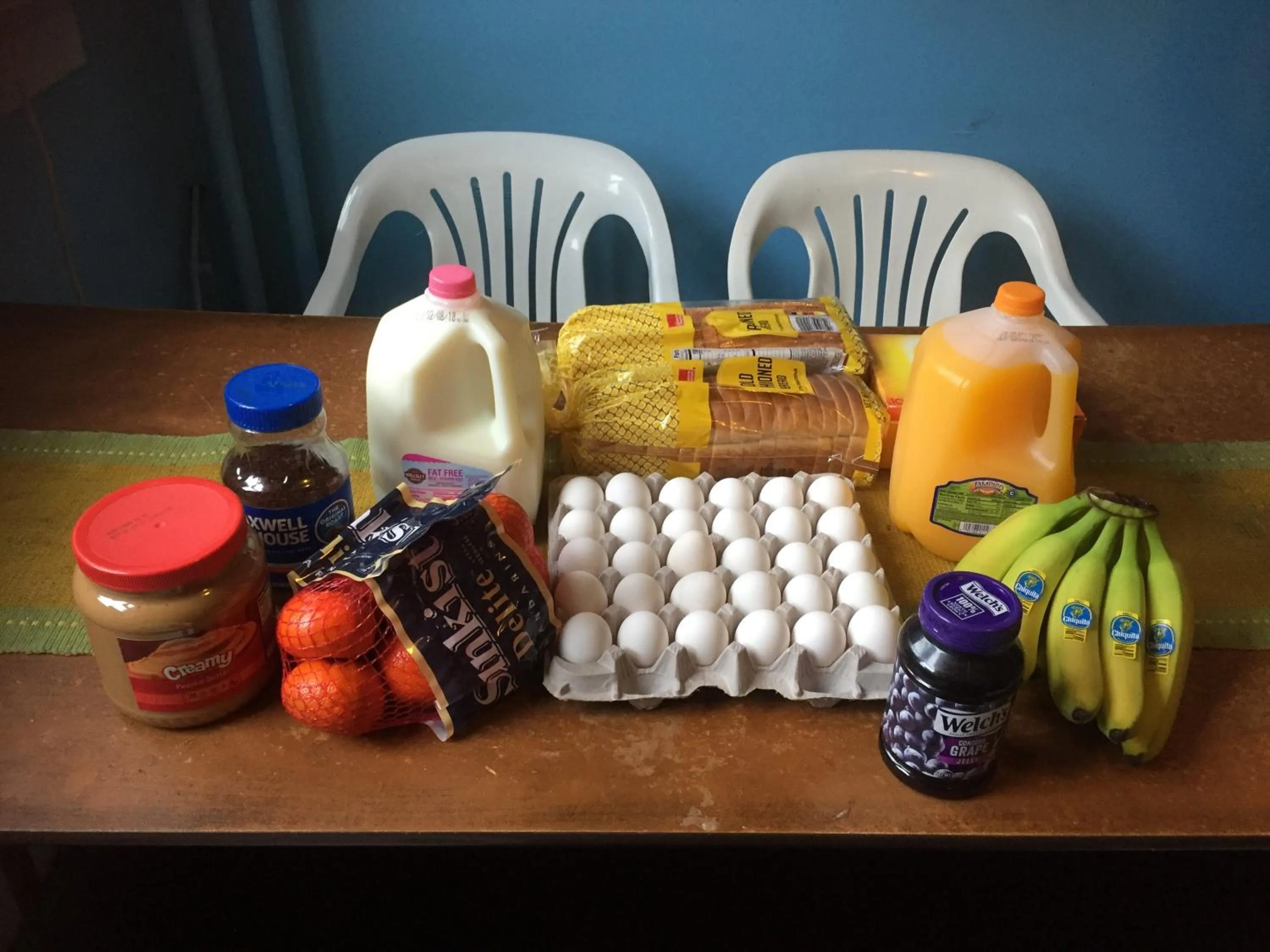 American breakfast in Washington International Student Center