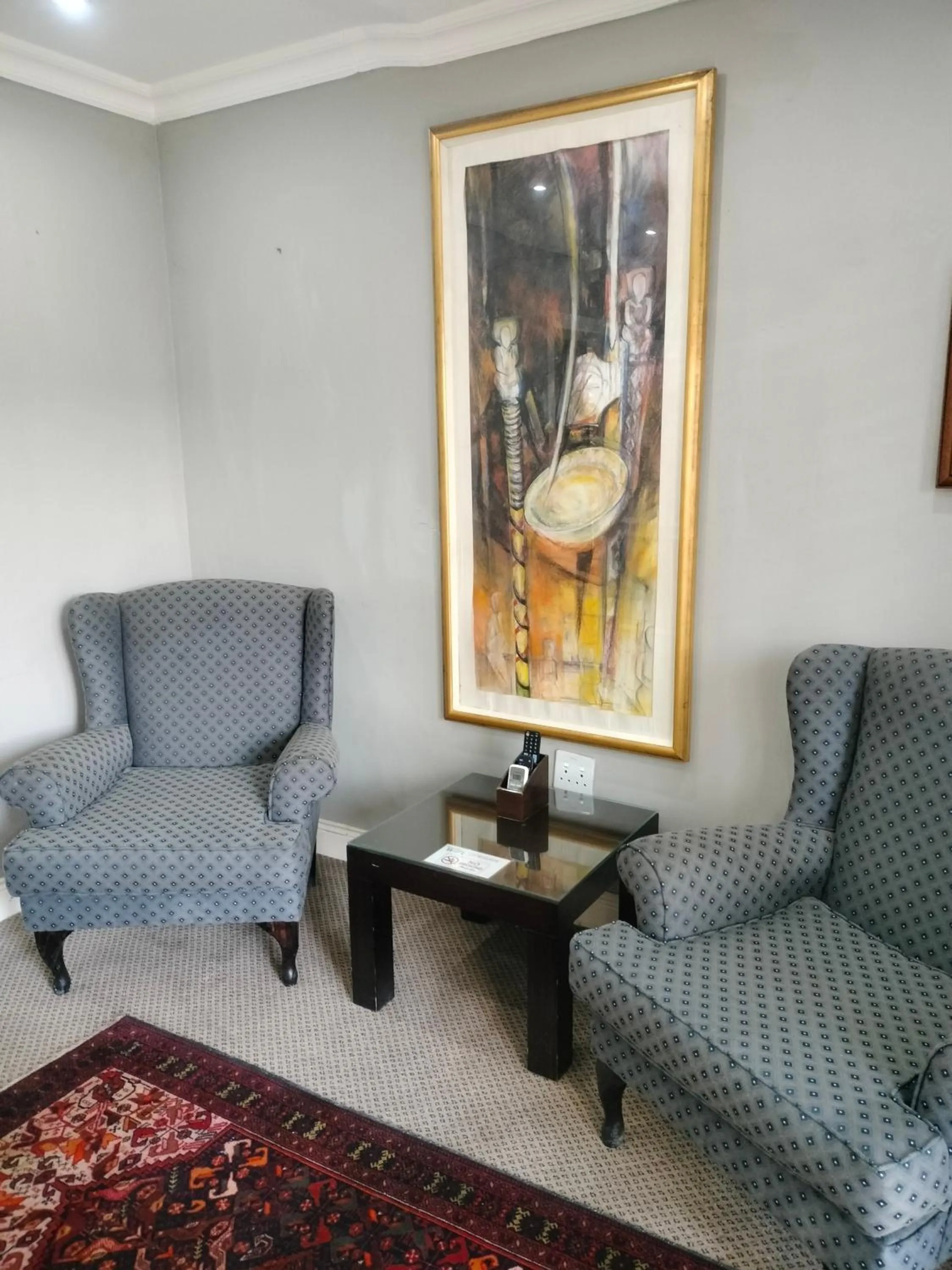 Seating area in 131 on Herbert Baker Boutique Hotel