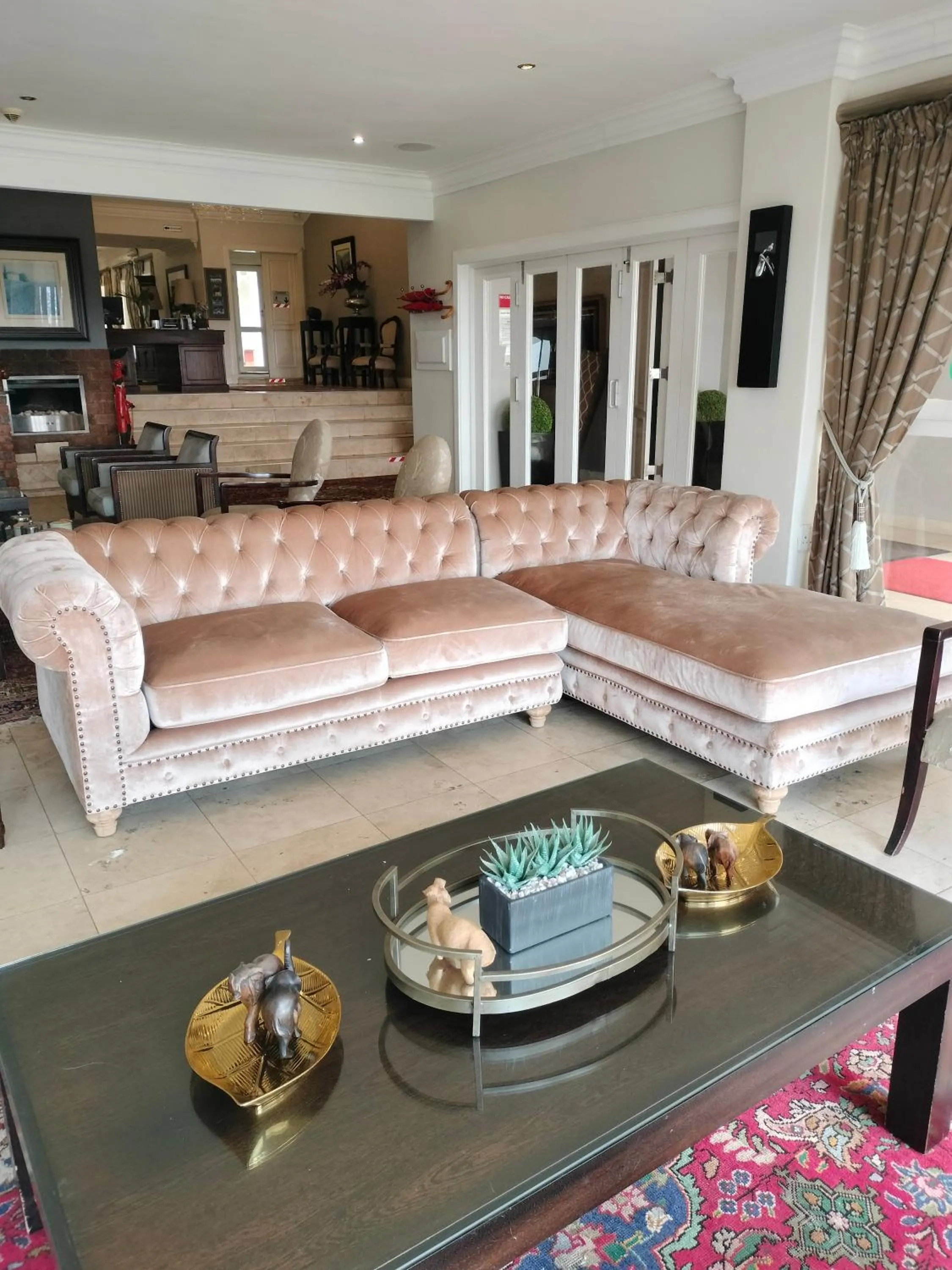 Seating area in 131 on Herbert Baker Boutique Hotel