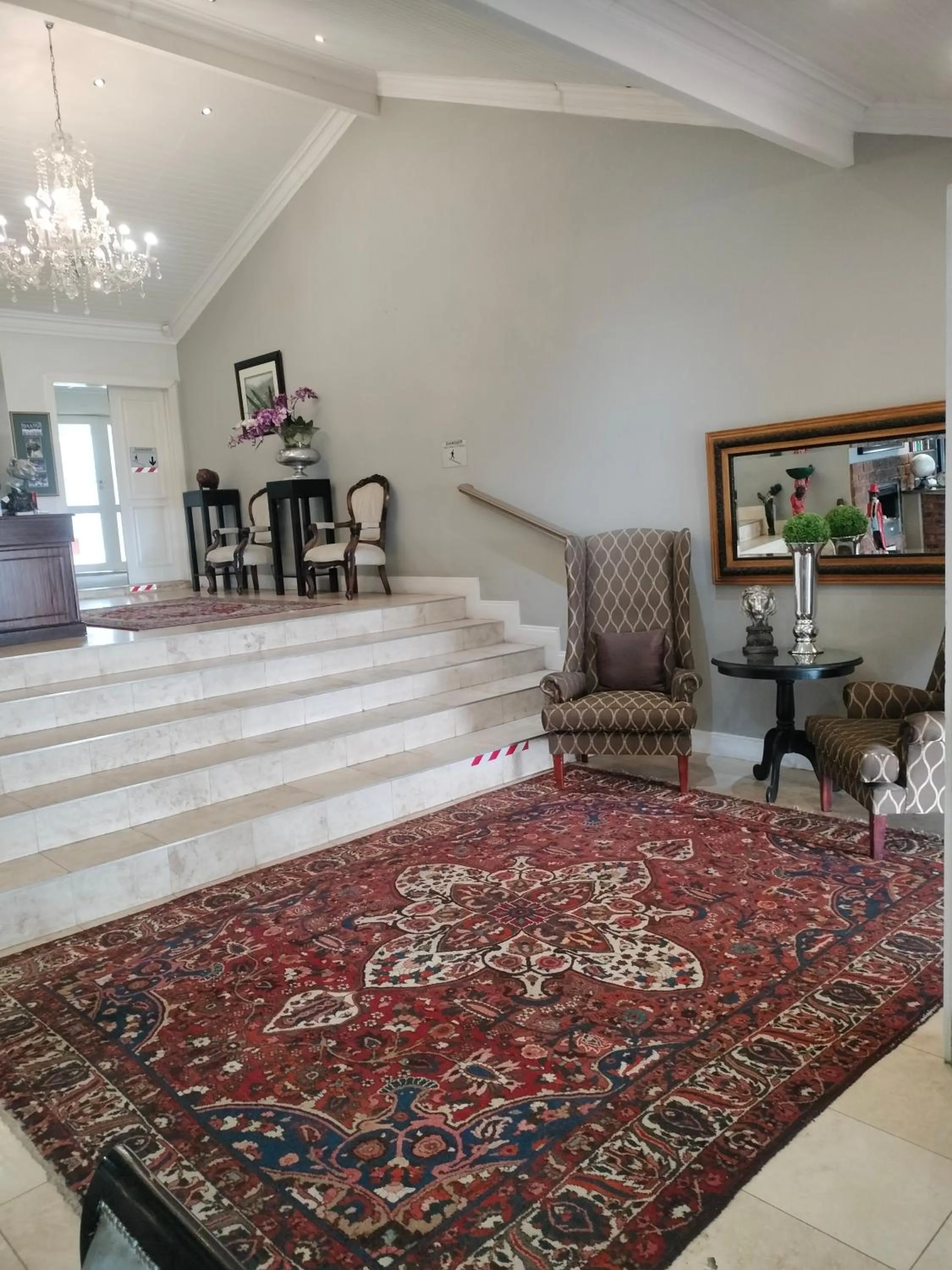 Seating area in 131 on Herbert Baker Boutique Hotel
