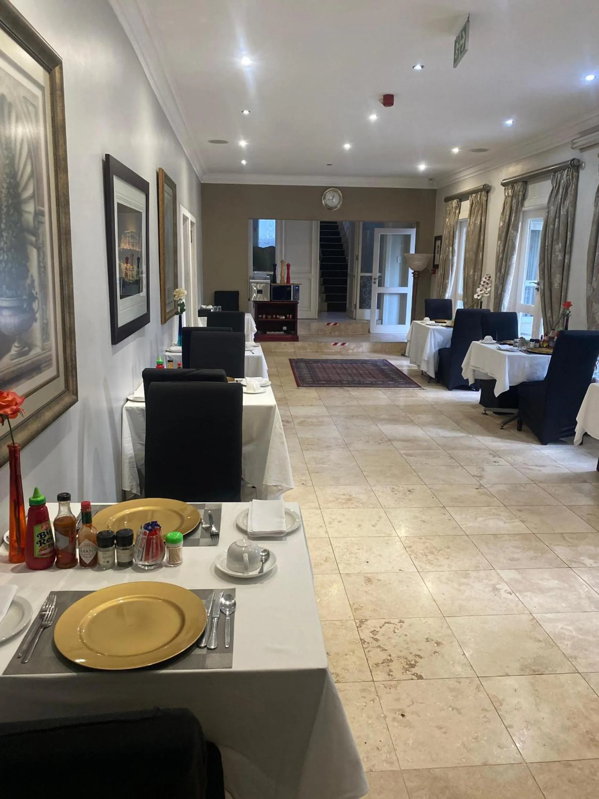 Dining area in 131 on Herbert Baker Boutique Hotel