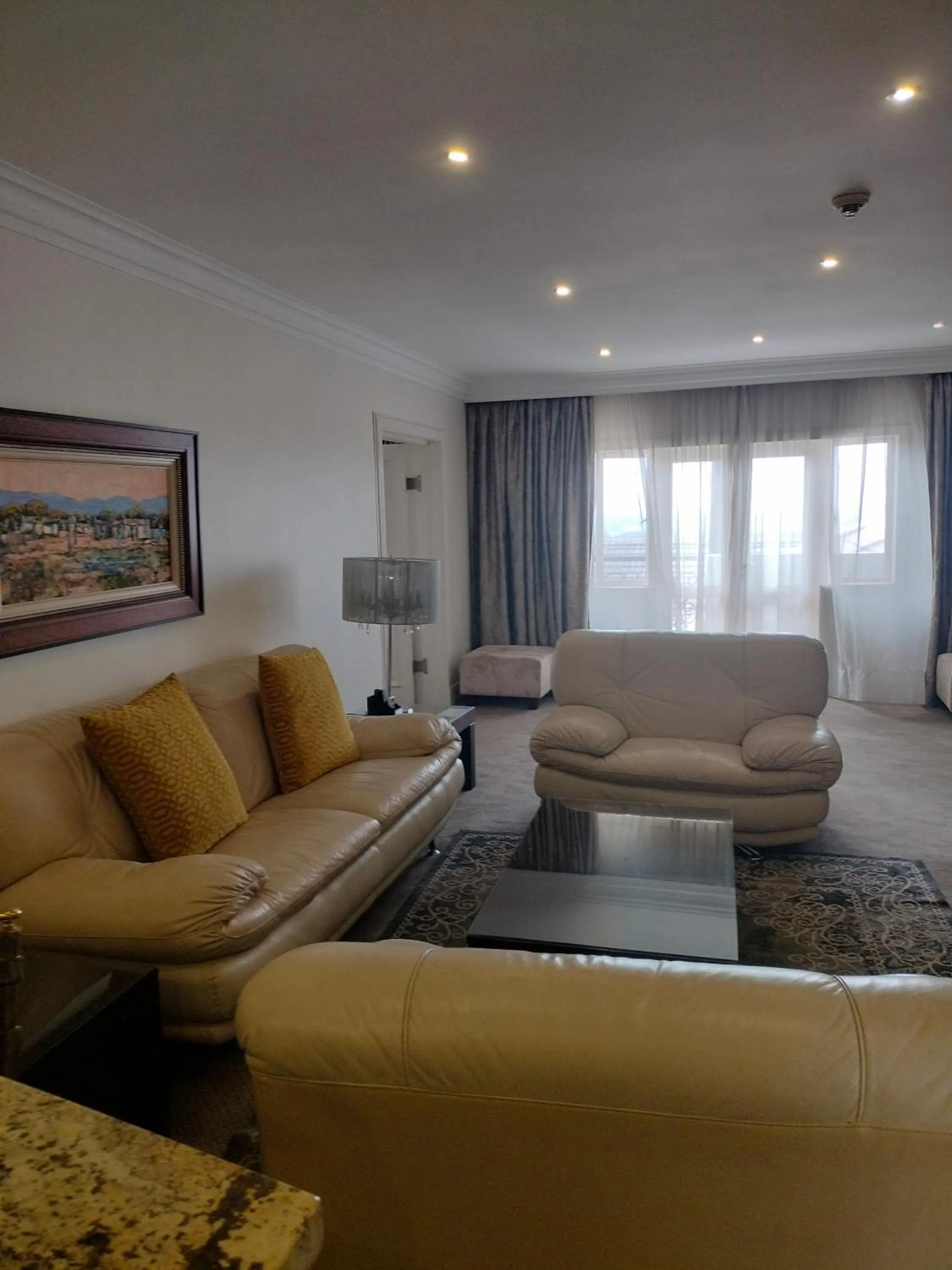 Seating area in 131 on Herbert Baker Boutique Hotel