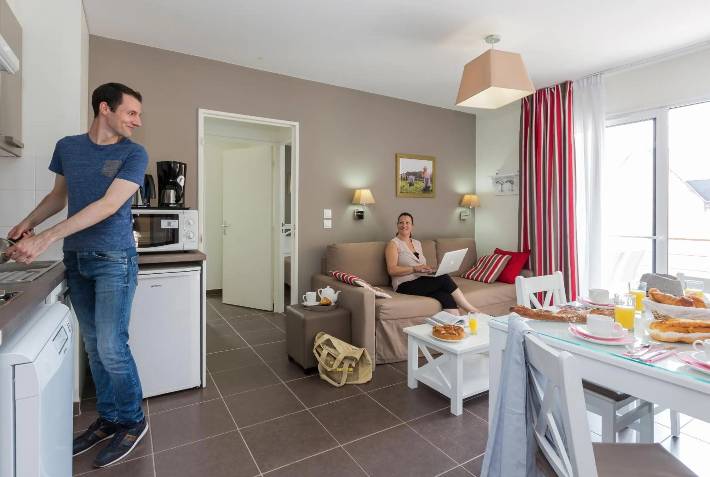 Kitchen or kitchenette in Résidence Odalys Le Clos Saint Michel