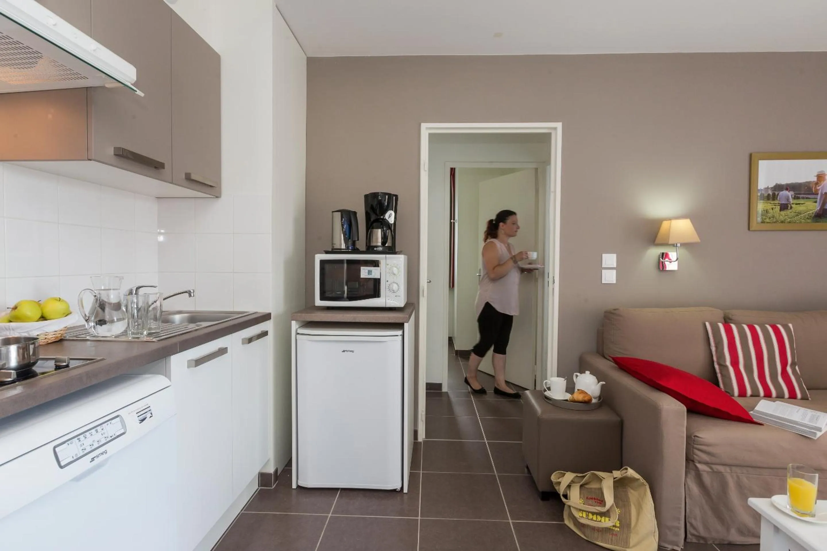 Kitchen or kitchenette in Résidence Odalys Le Clos Saint Michel