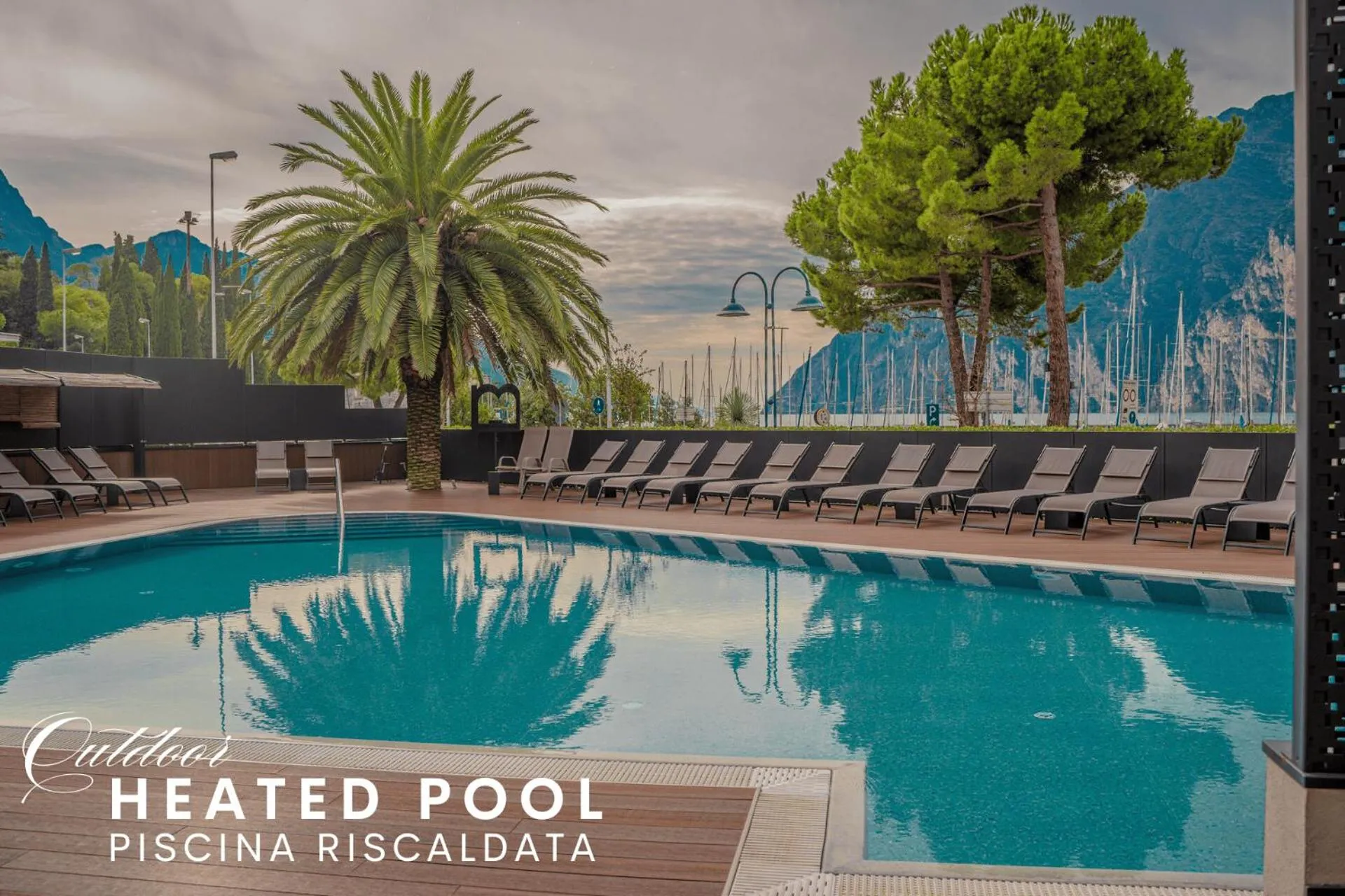 Pool view in Lake Front Hotel Mirage