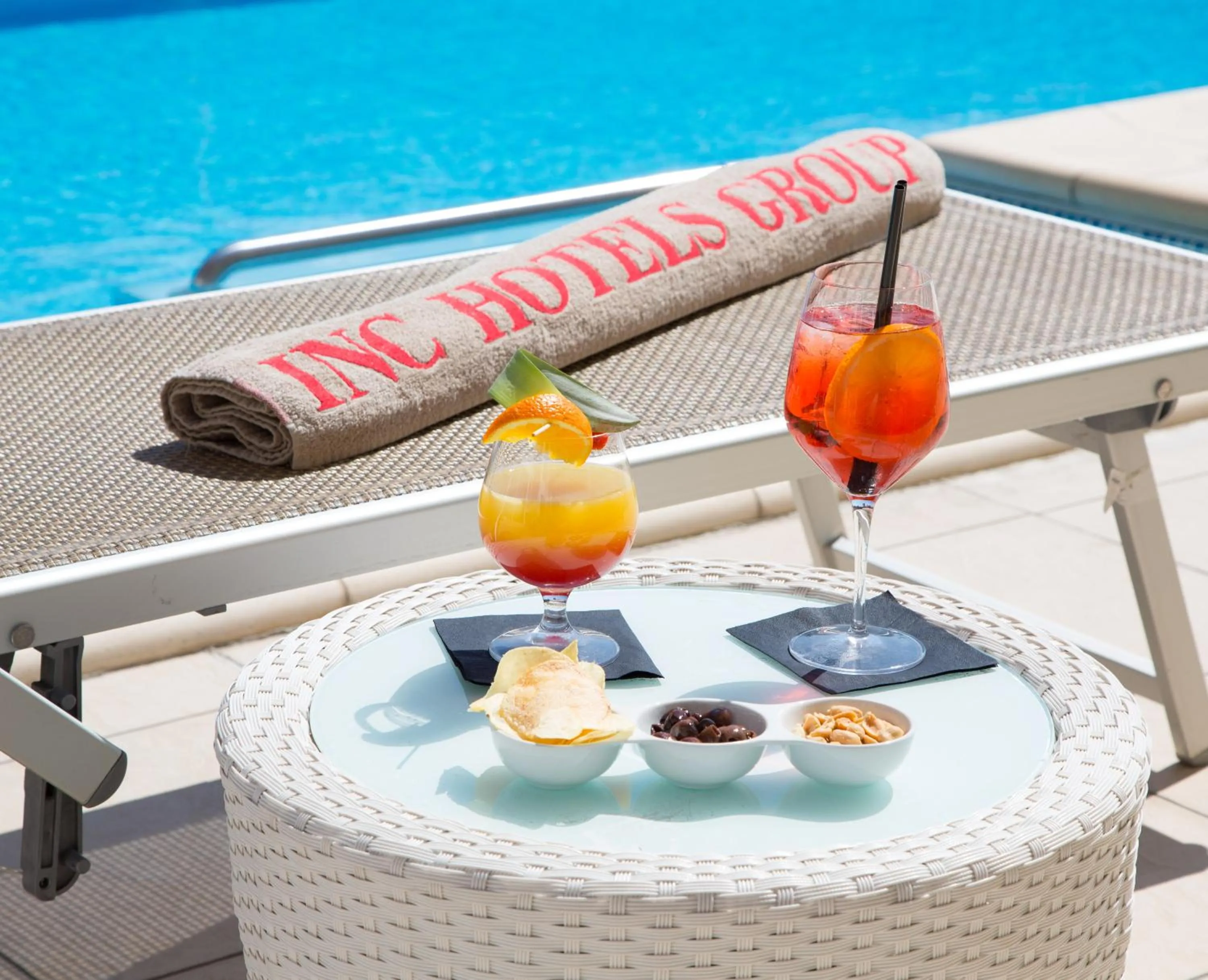 Pool view in Best Western Plus Hotel Farnese