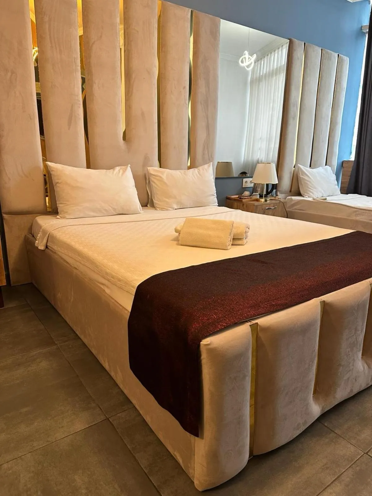 Bed in Grand Niki Hotel & Spa