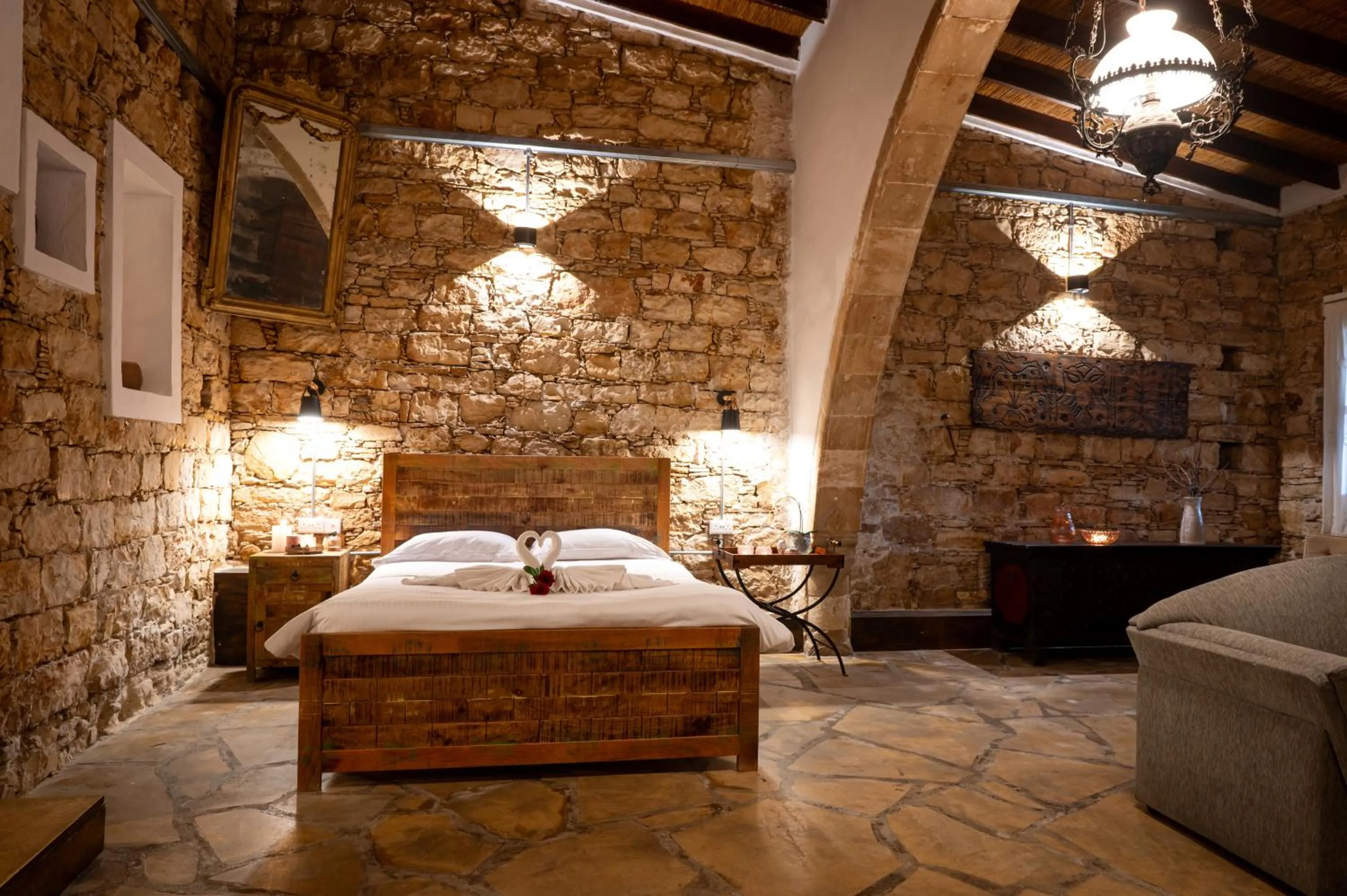 Bedroom, Bed in Oinoessa Traditional Boutique Guest Houses