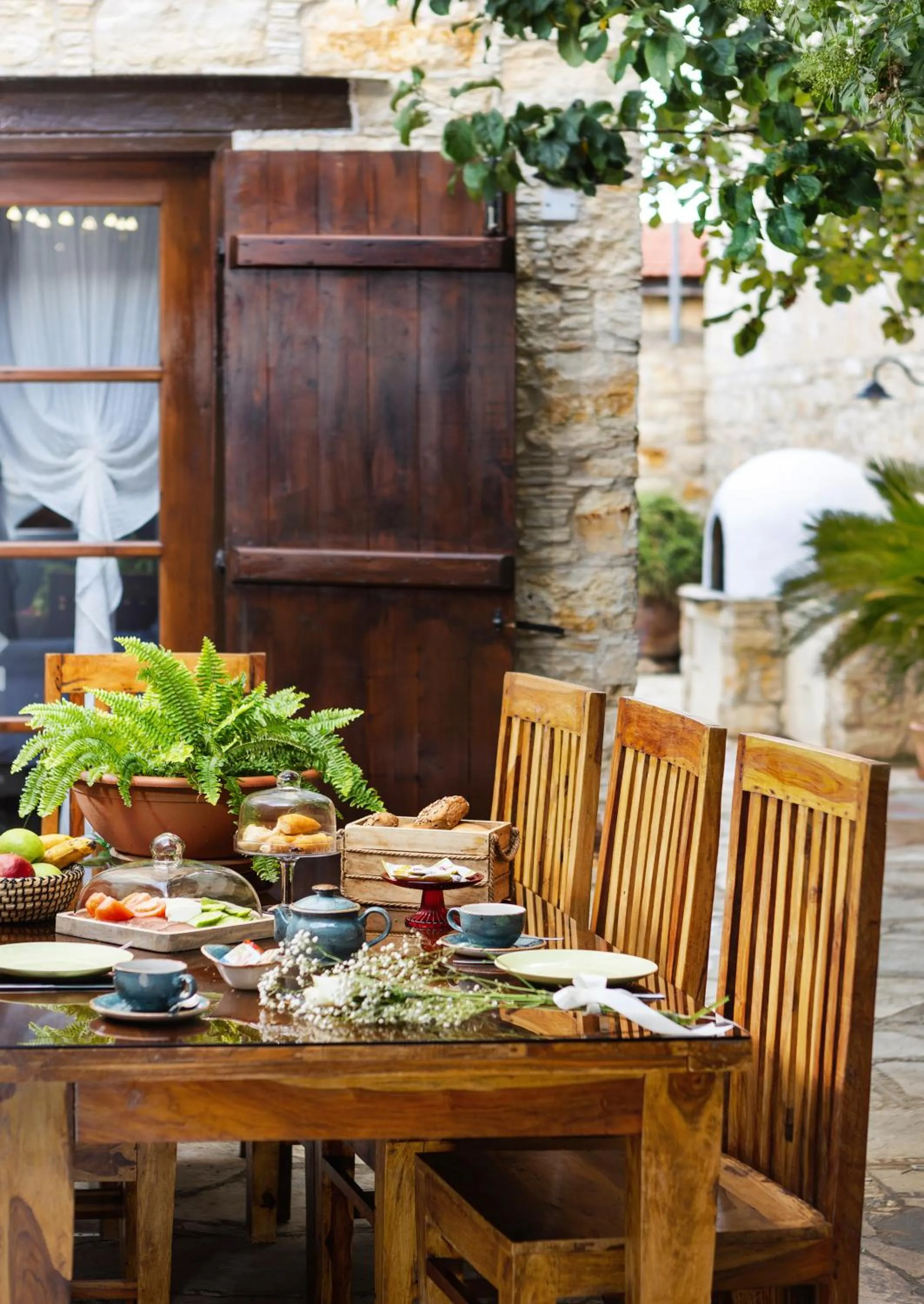 Patio in Oinoessa Traditional Boutique Guest Houses