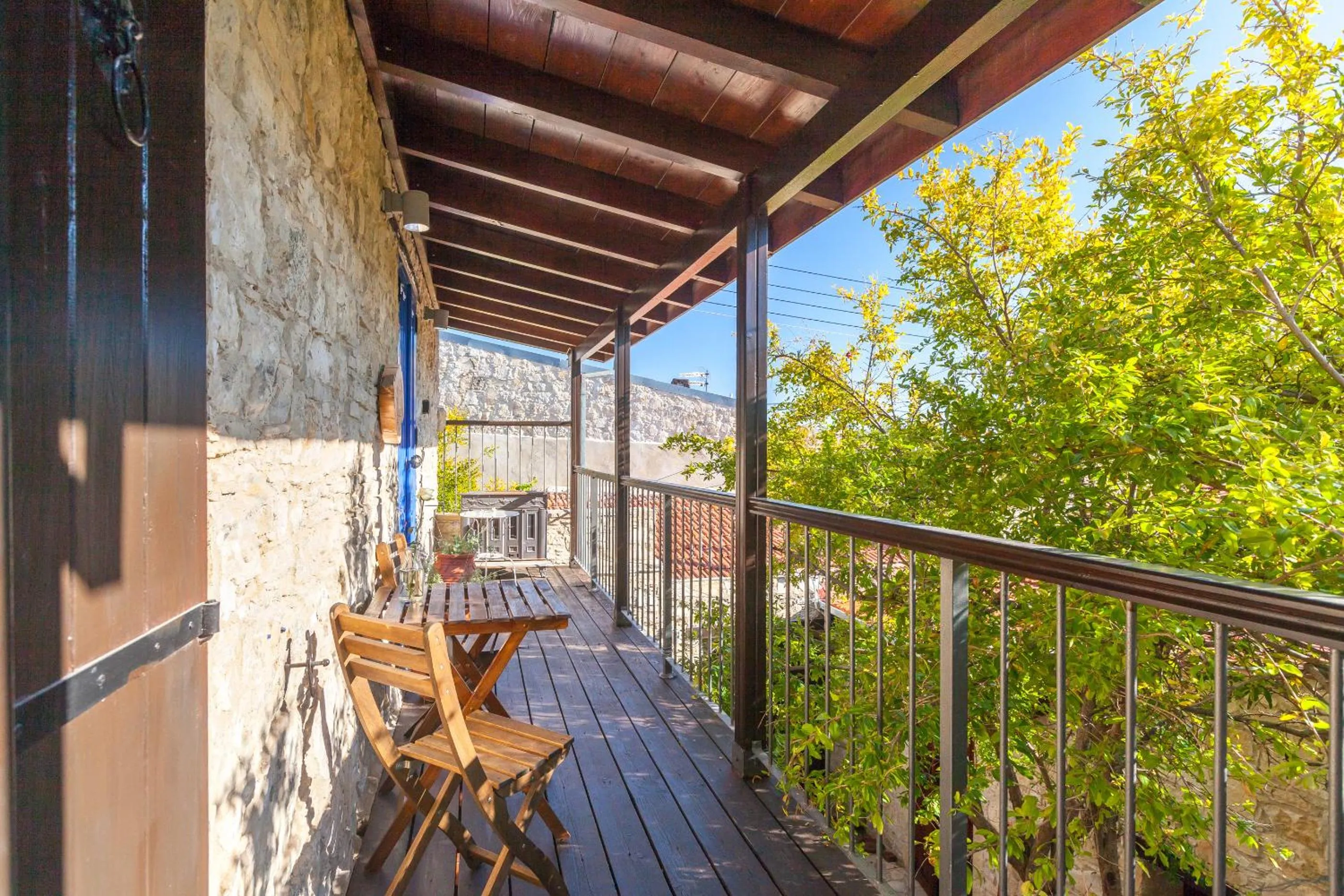 Balcony/Terrace in Oinoessa Traditional Boutique Guest Houses
