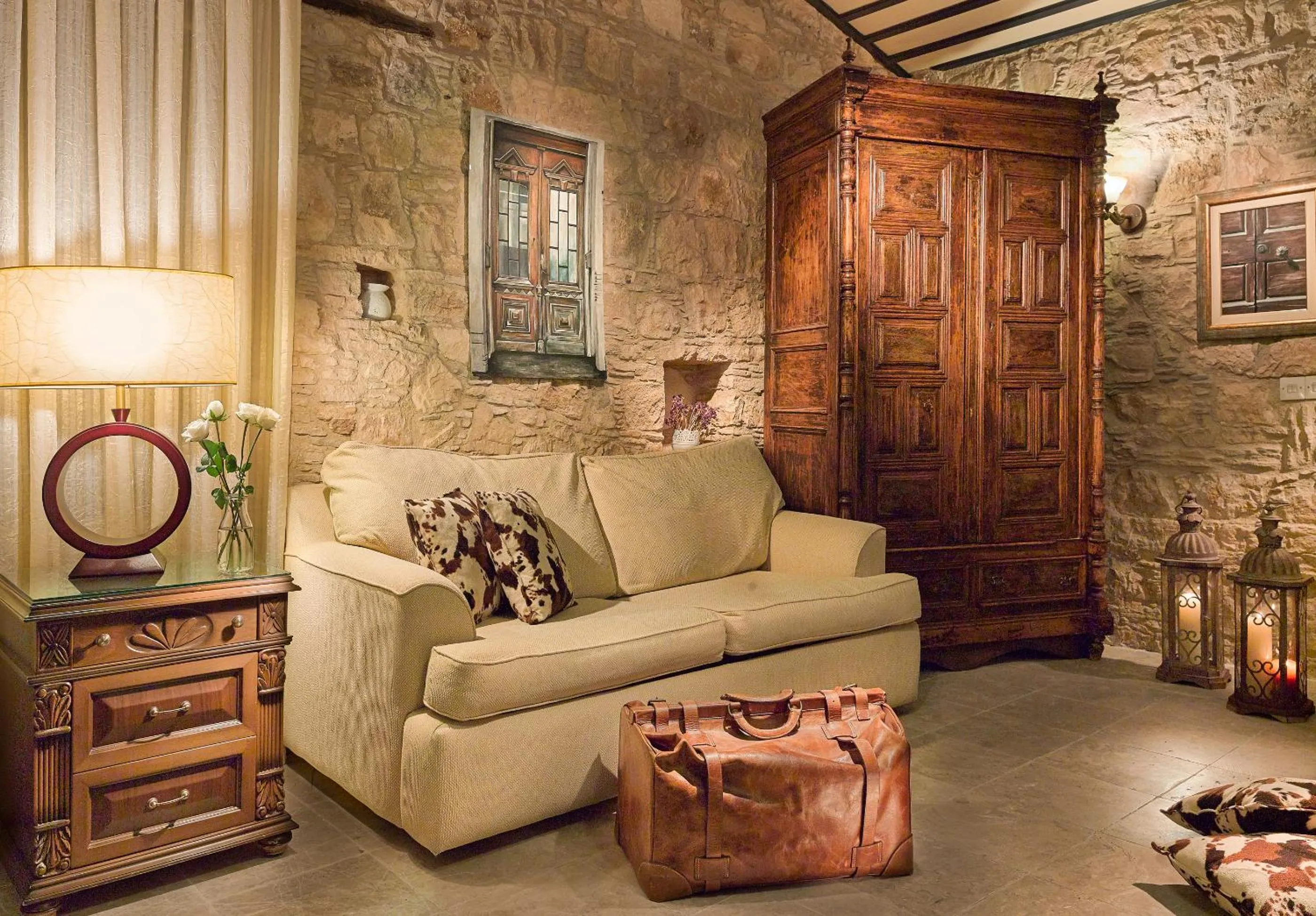 Living room in Oinoessa Traditional Boutique Guest Houses