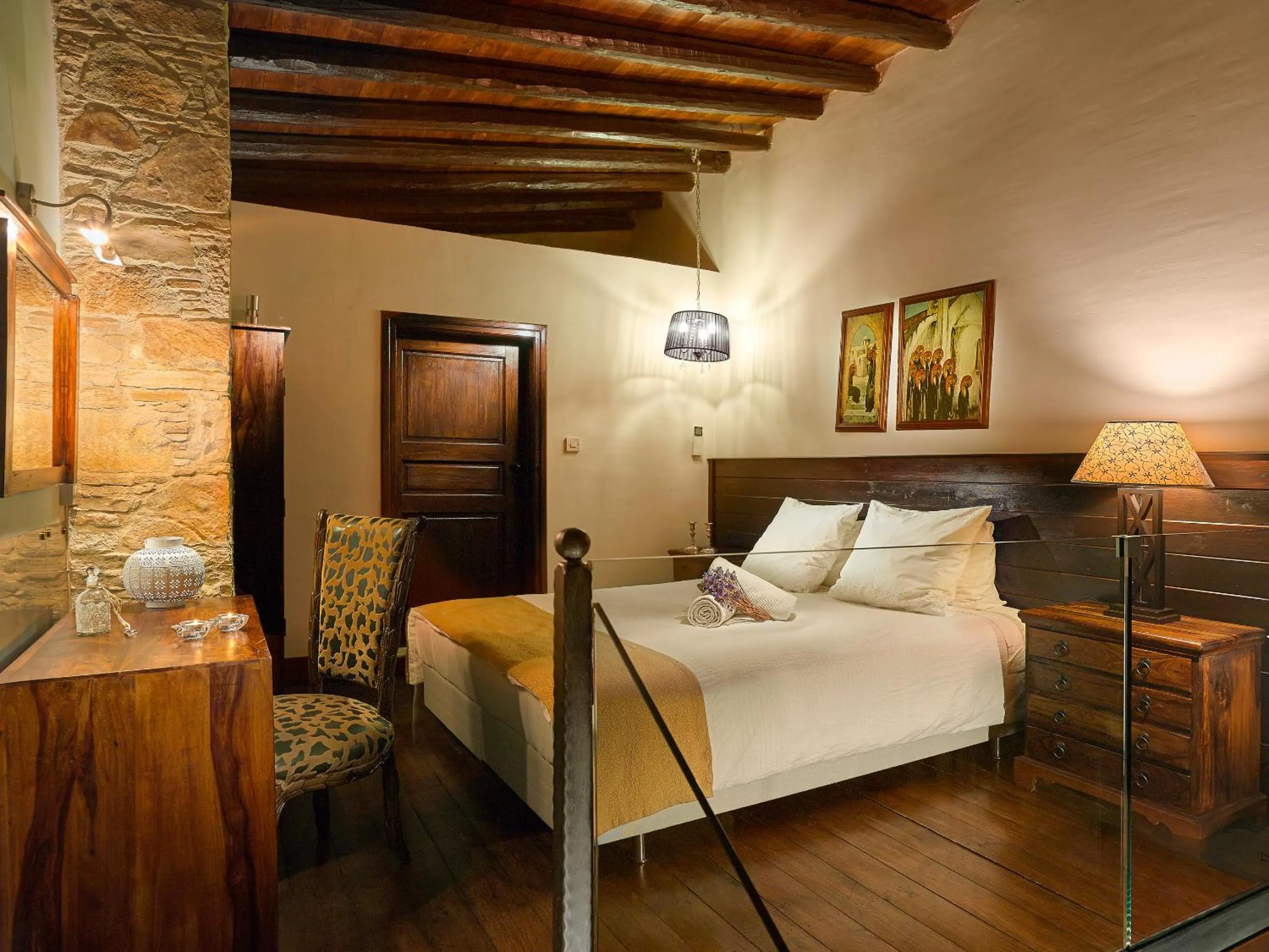 Bedroom, Bed in Oinoessa Traditional Boutique Guest Houses