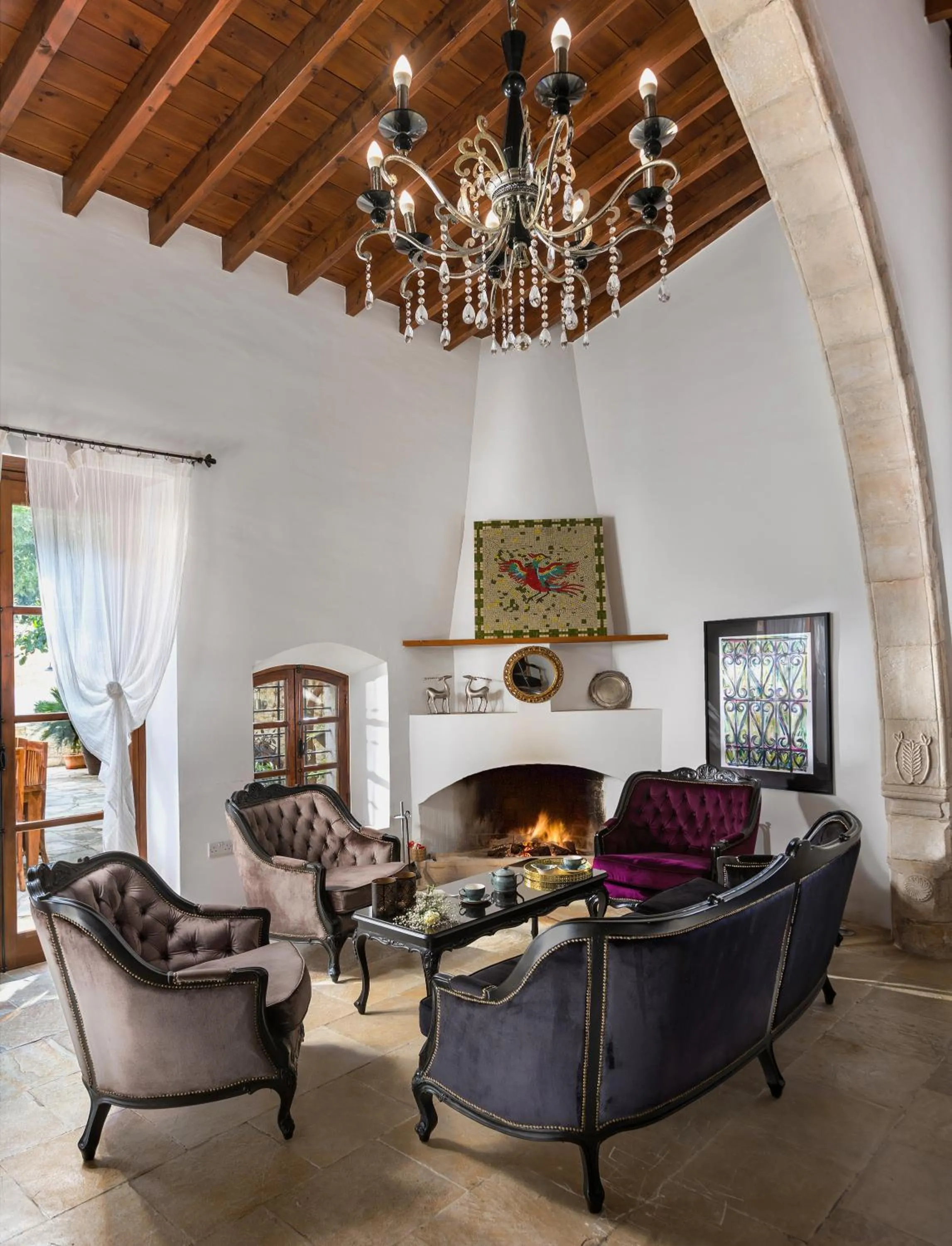 Living room in Oinoessa Traditional Boutique Guest Houses