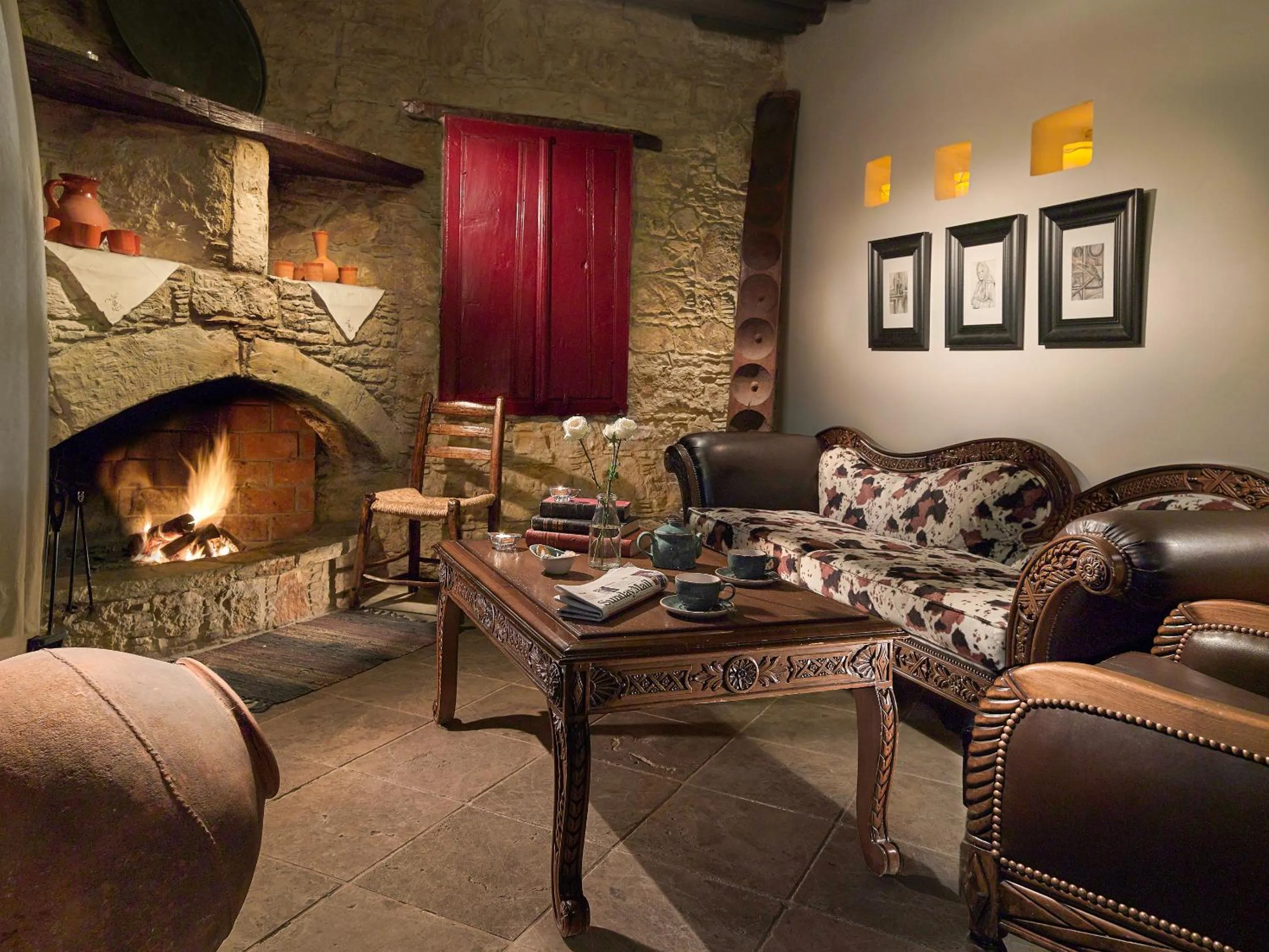 Living room in Oinoessa Traditional Boutique Guest Houses