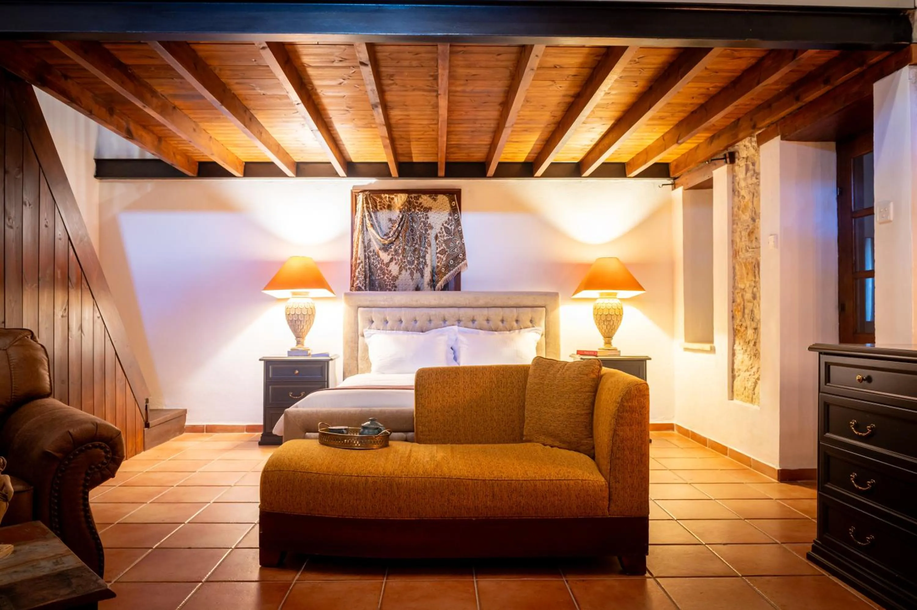 Bedroom, Bed in Oinoessa Traditional Boutique Guest Houses