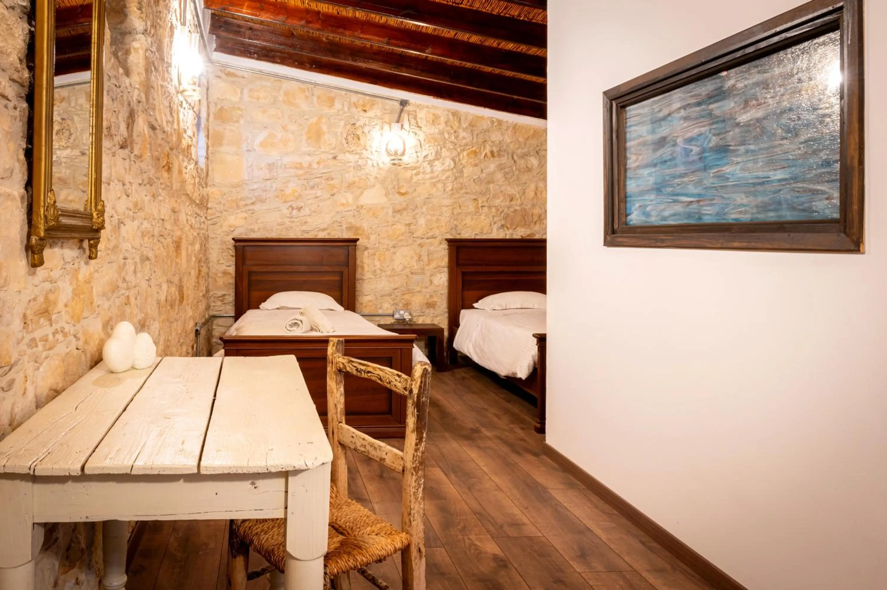 Bedroom, Bed in Oinoessa Traditional Boutique Guest Houses