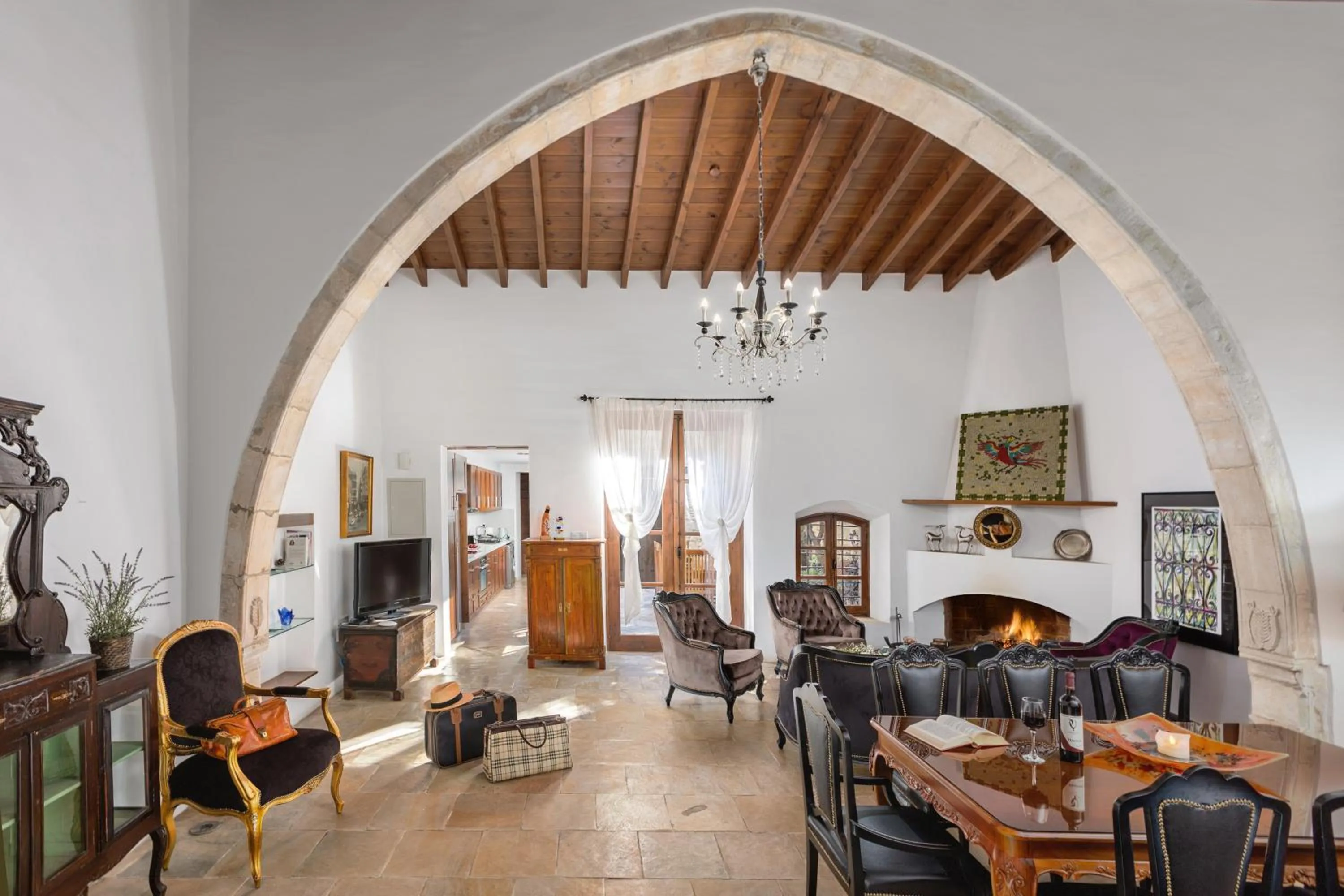 Living room in Oinoessa Traditional Boutique Guest Houses