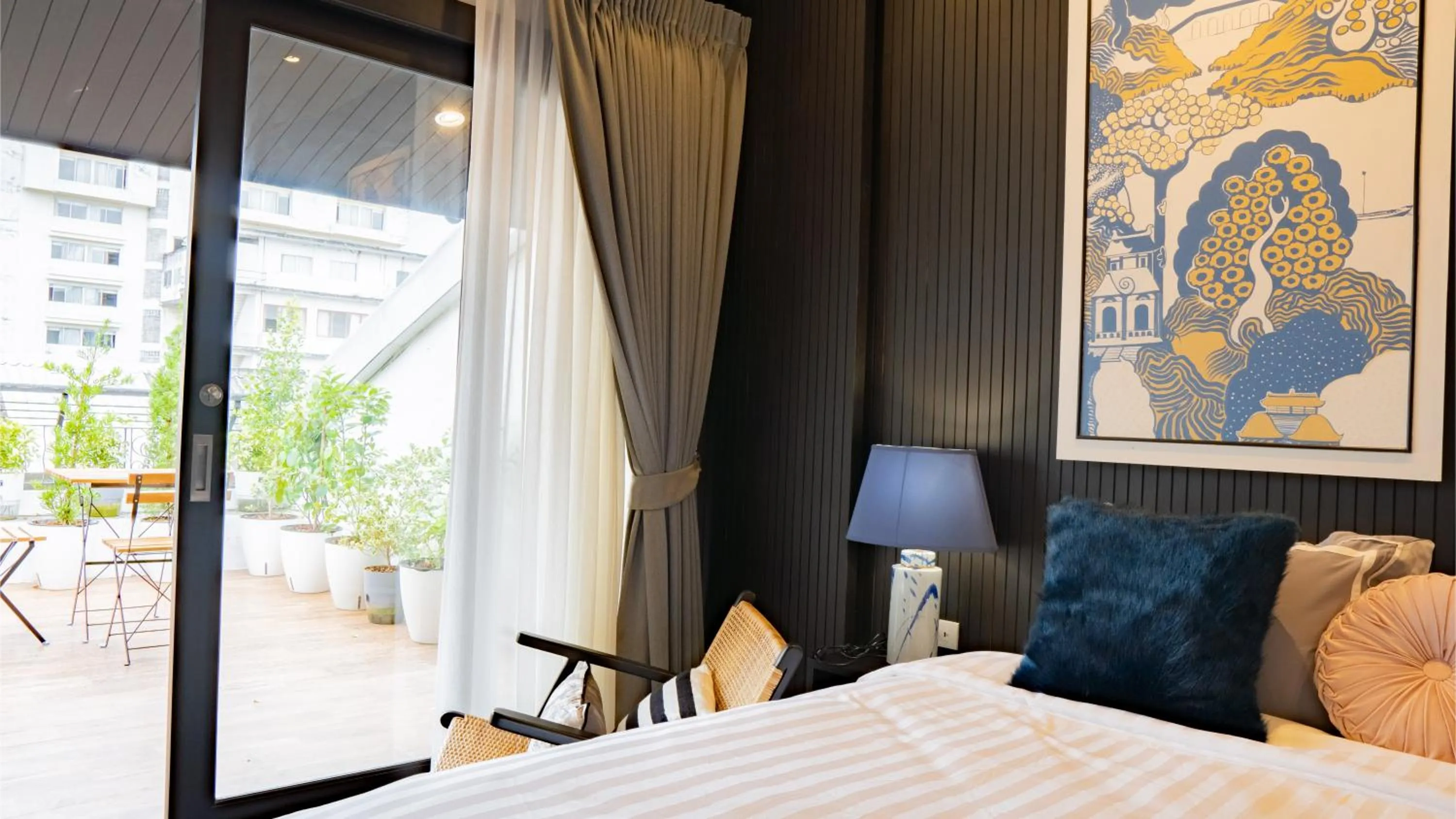 Balcony/Terrace, Bed in BAAN 125 STAY Phuket