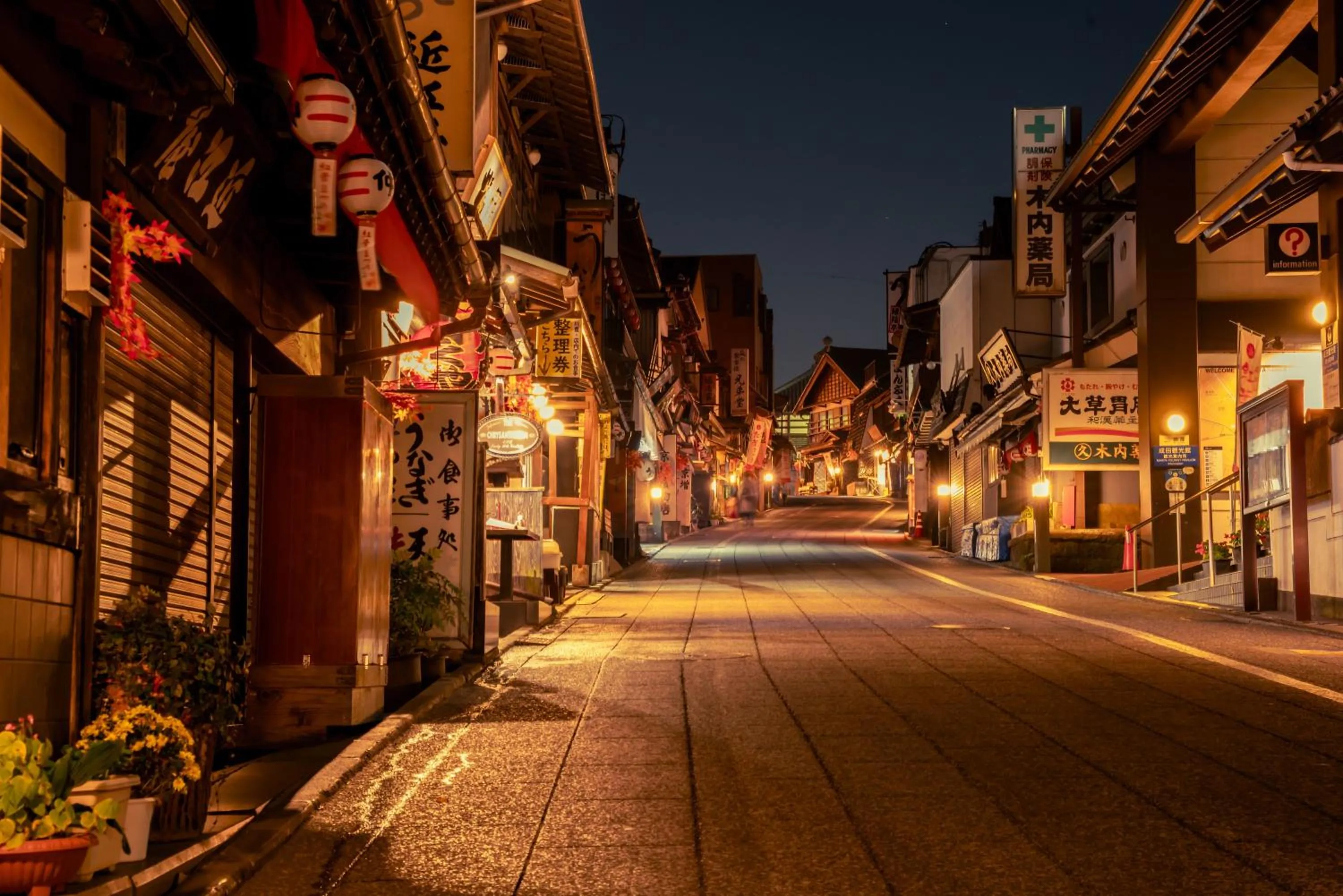 Night in Waqoo Naritasanmonzen