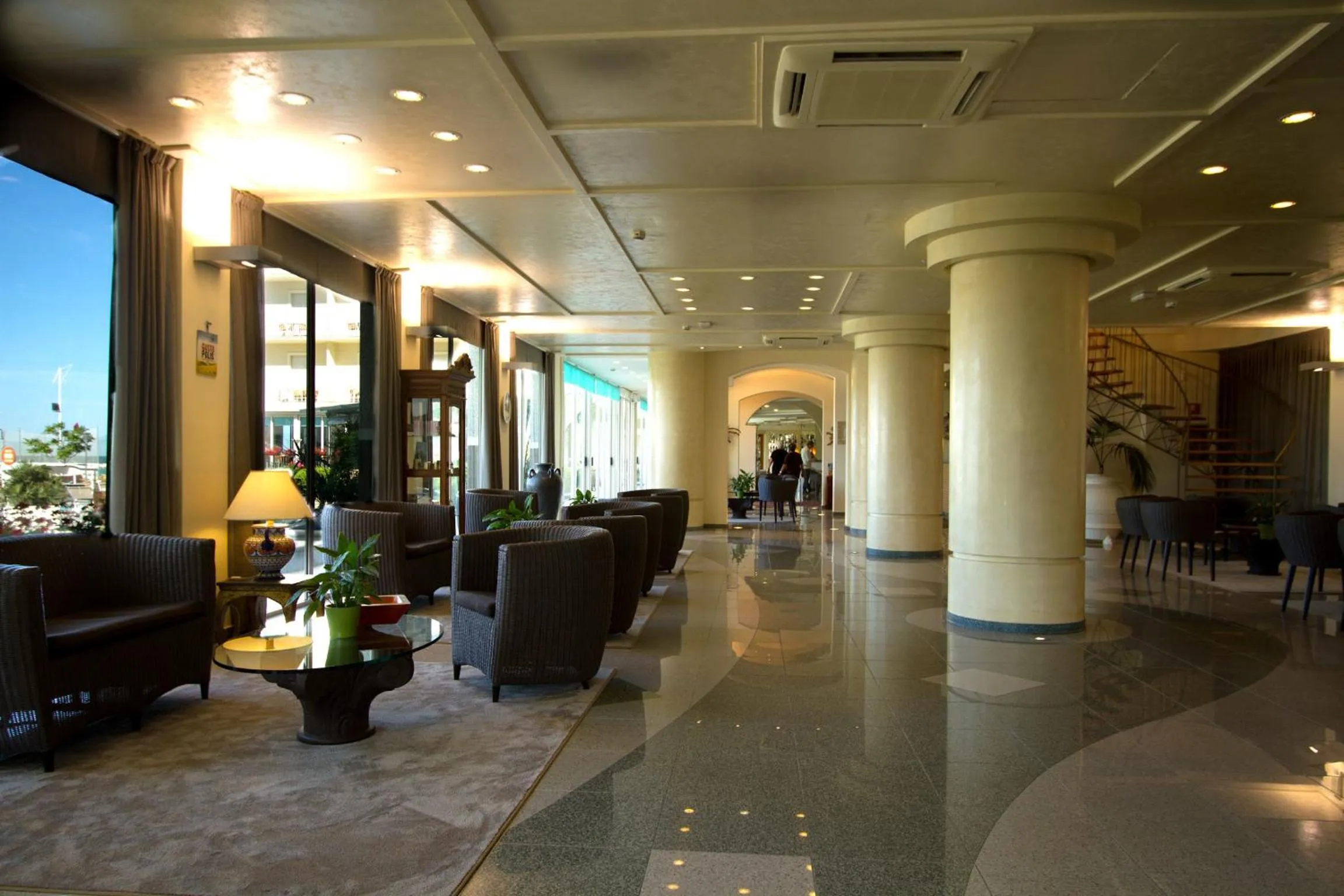 Lobby or reception in Hotel Miramare
