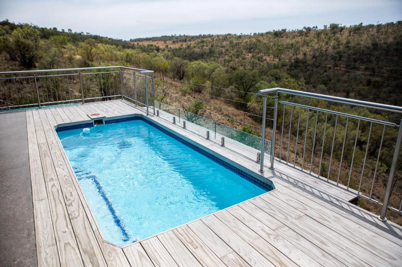 Pool view in Elements Sunrise Bush Lodge