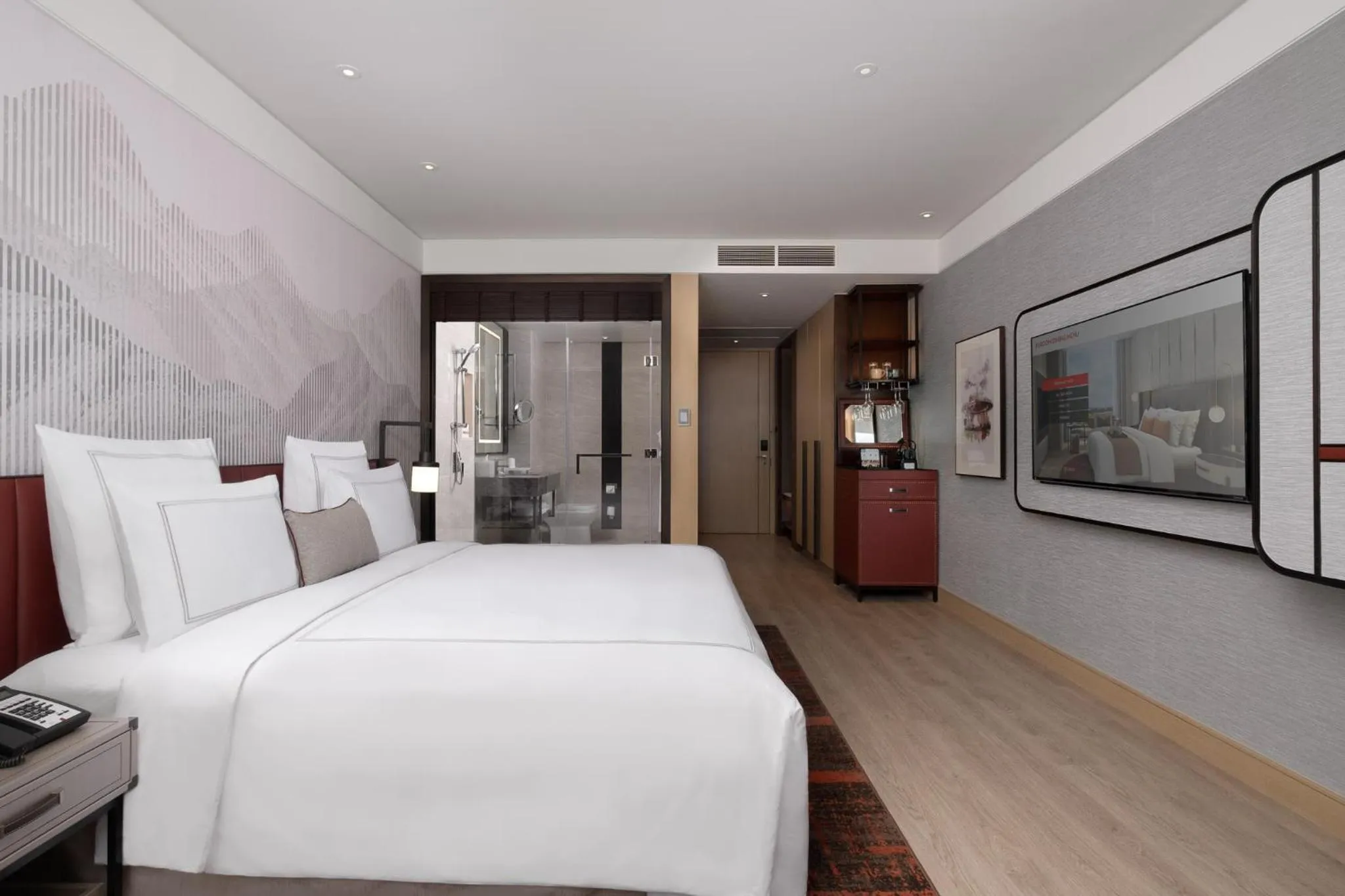 Photo of the whole room, Bed in Swissôtel Clark Philippines