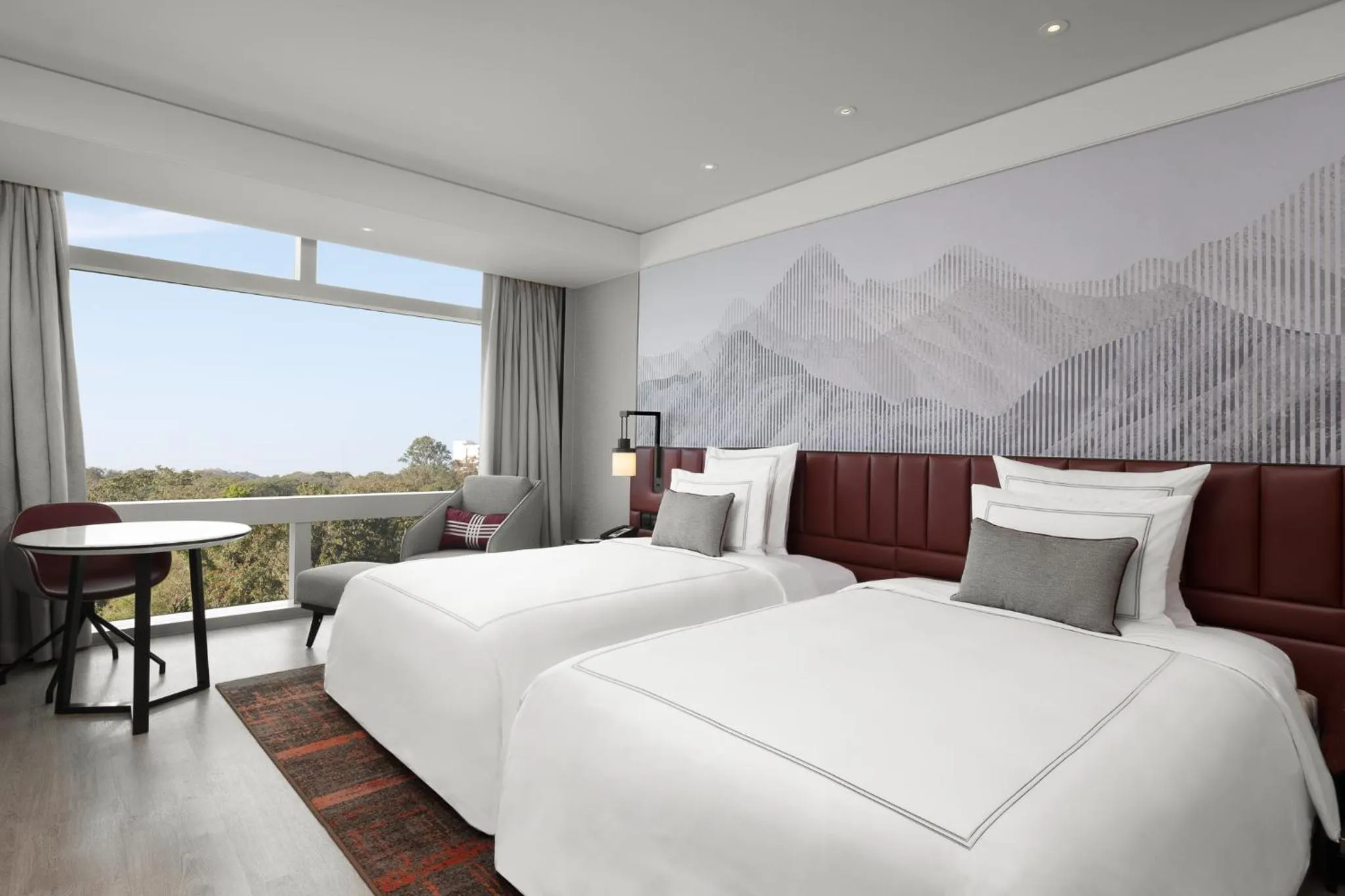 Photo of the whole room, Bed in Swissôtel Clark Philippines