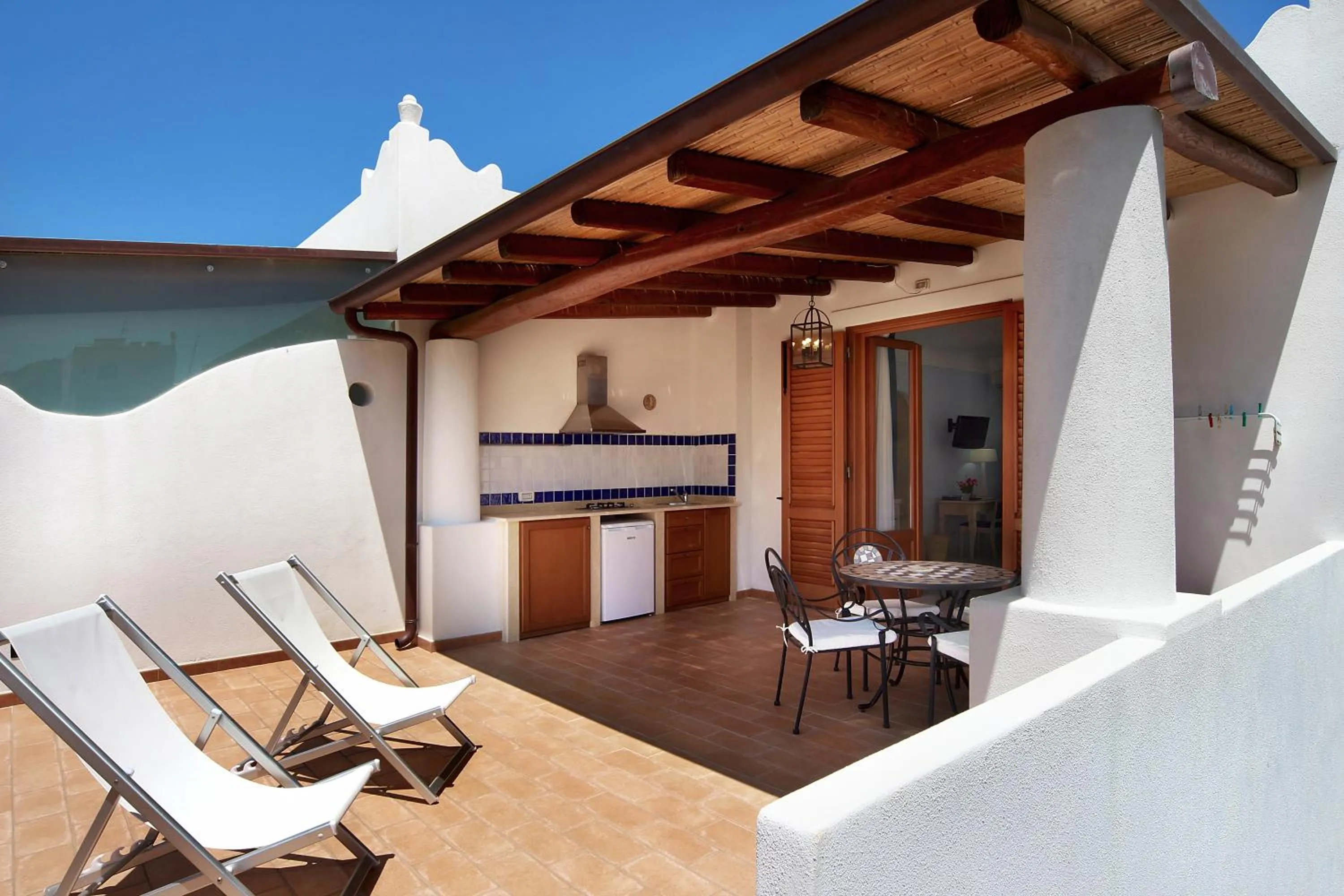 Balcony/Terrace in Hotel Residence Mendolita