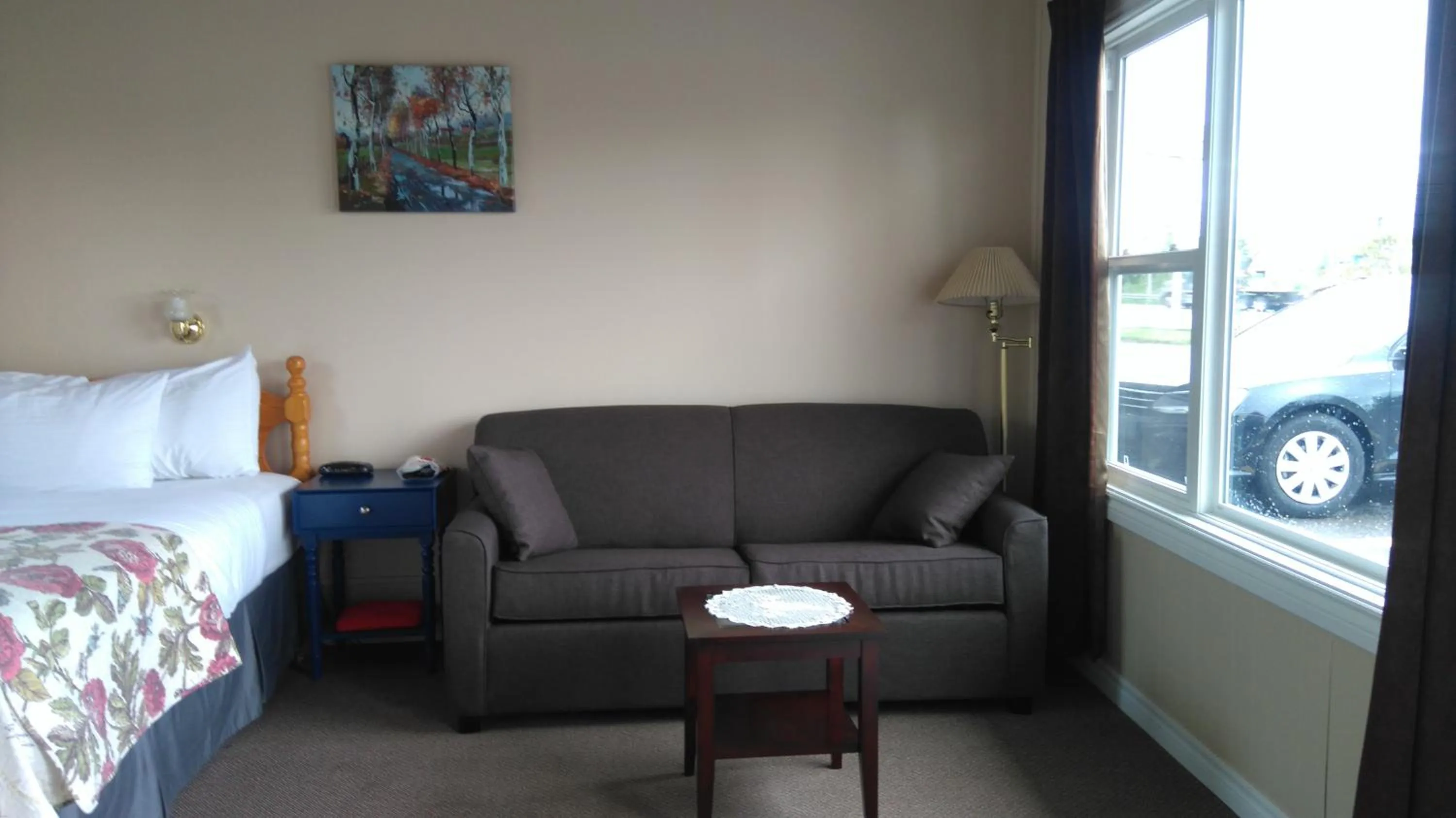 Spring, Bed in Oasis Motel