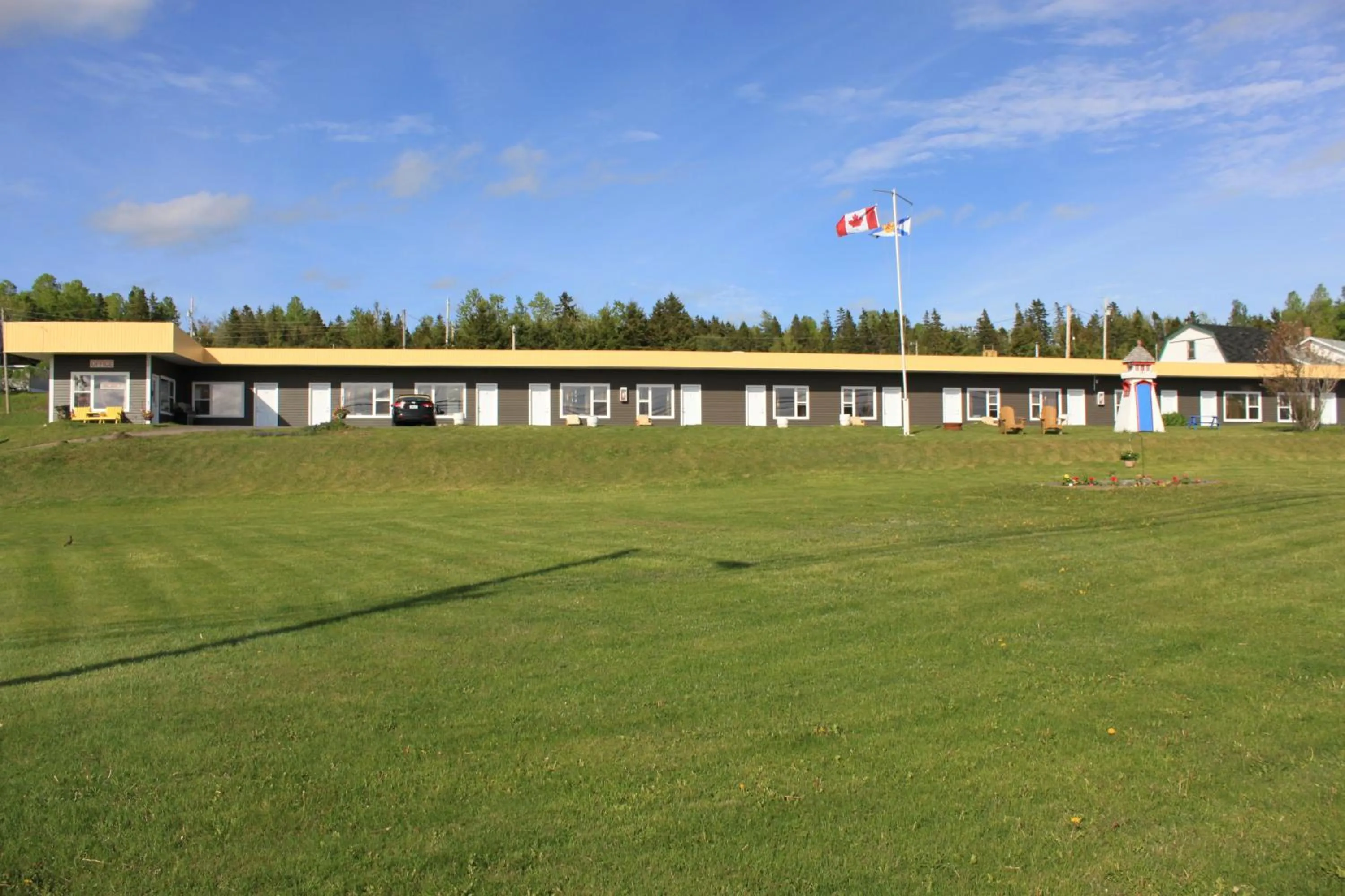 Patio in Oasis Motel