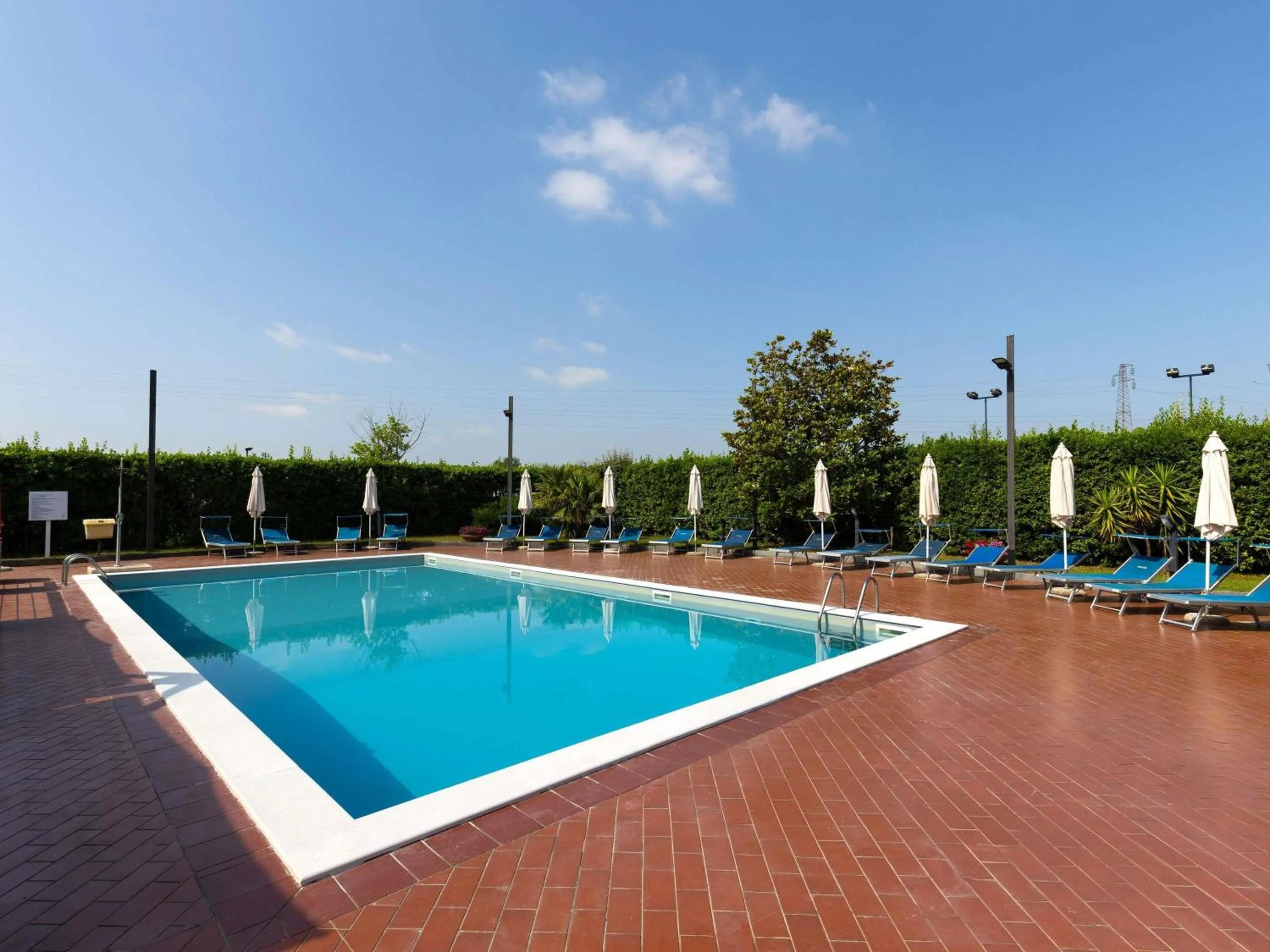Pool view in Novotel Caserta Sud