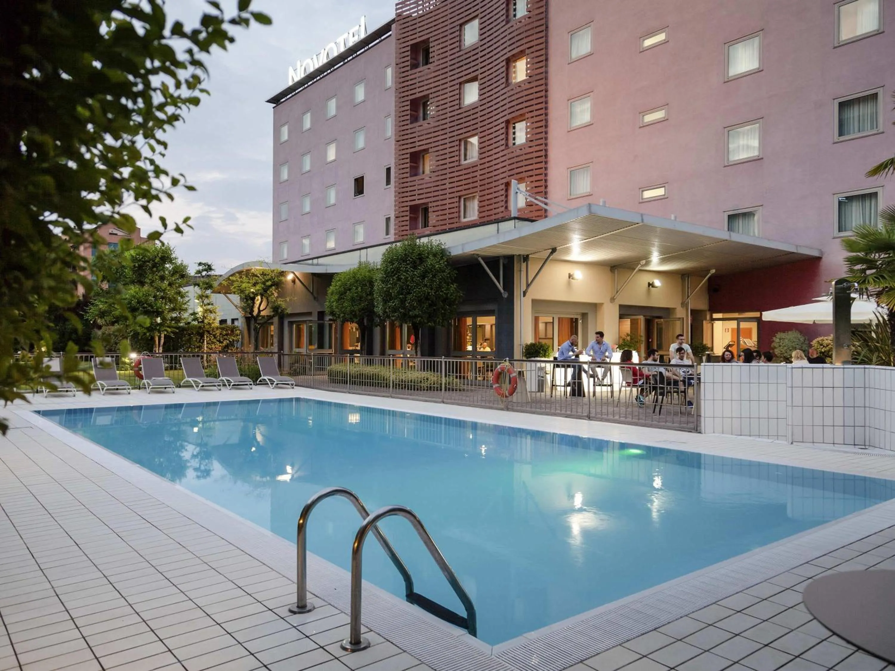 Pool view in Novotel Brescia Due