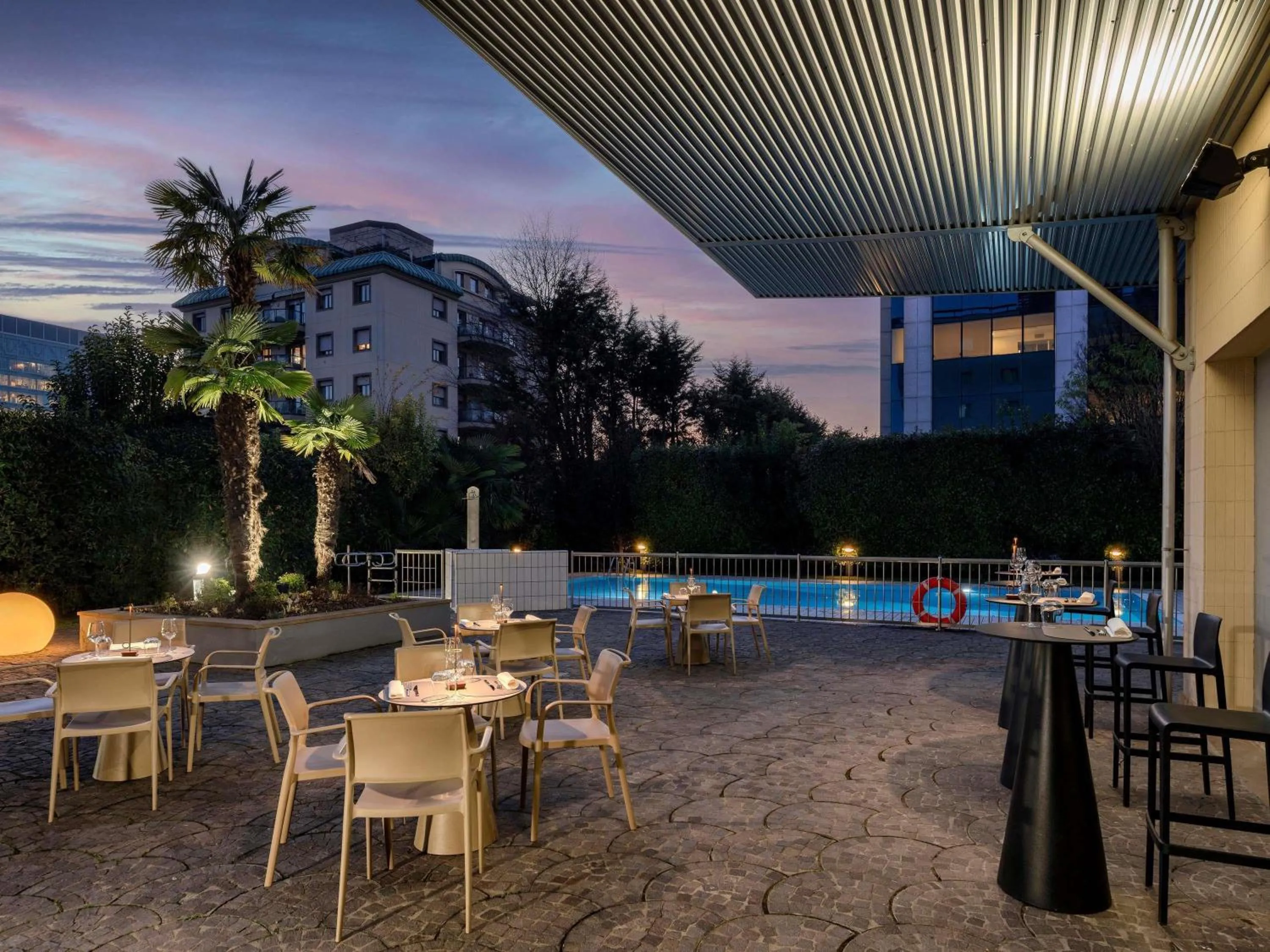 Pool view in Novotel Brescia Due