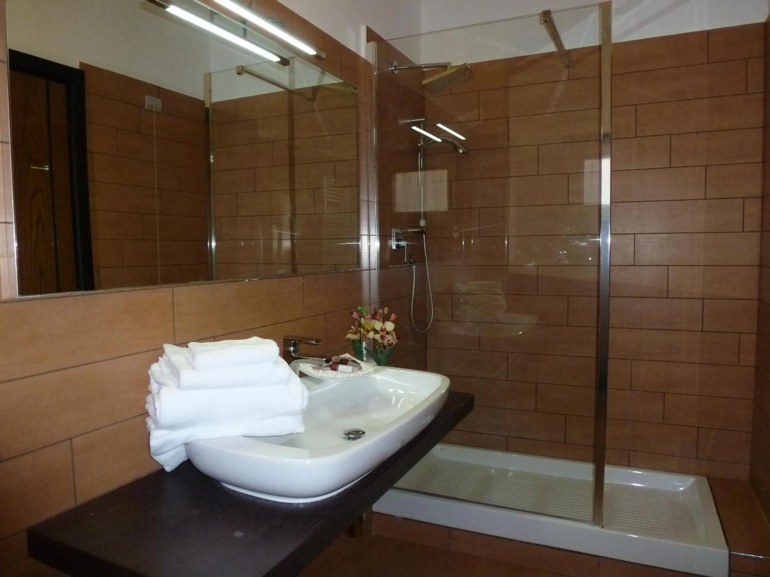 Bathroom in EH Suites Rome Airport Euro House Hotels