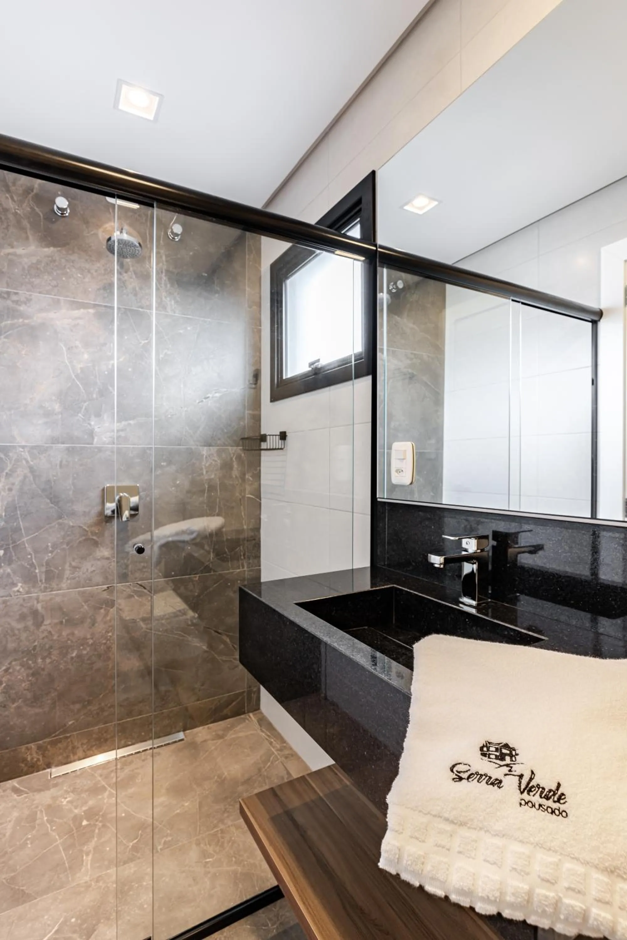 Bathroom in Pousada Serra Verde