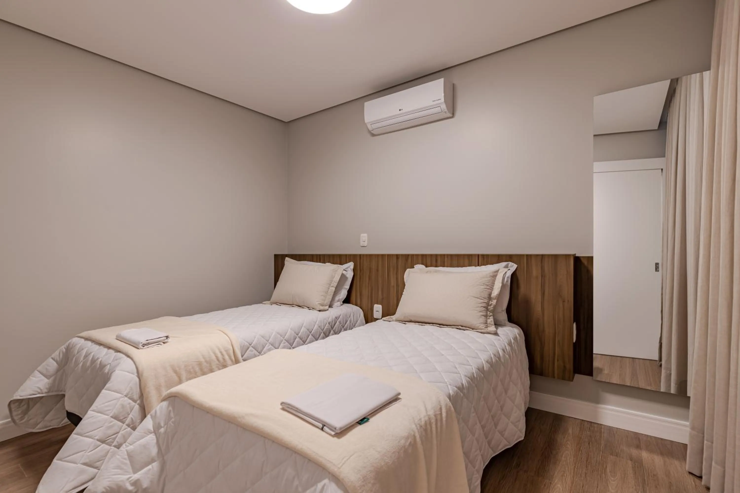 Bed in Pousada Serra Verde