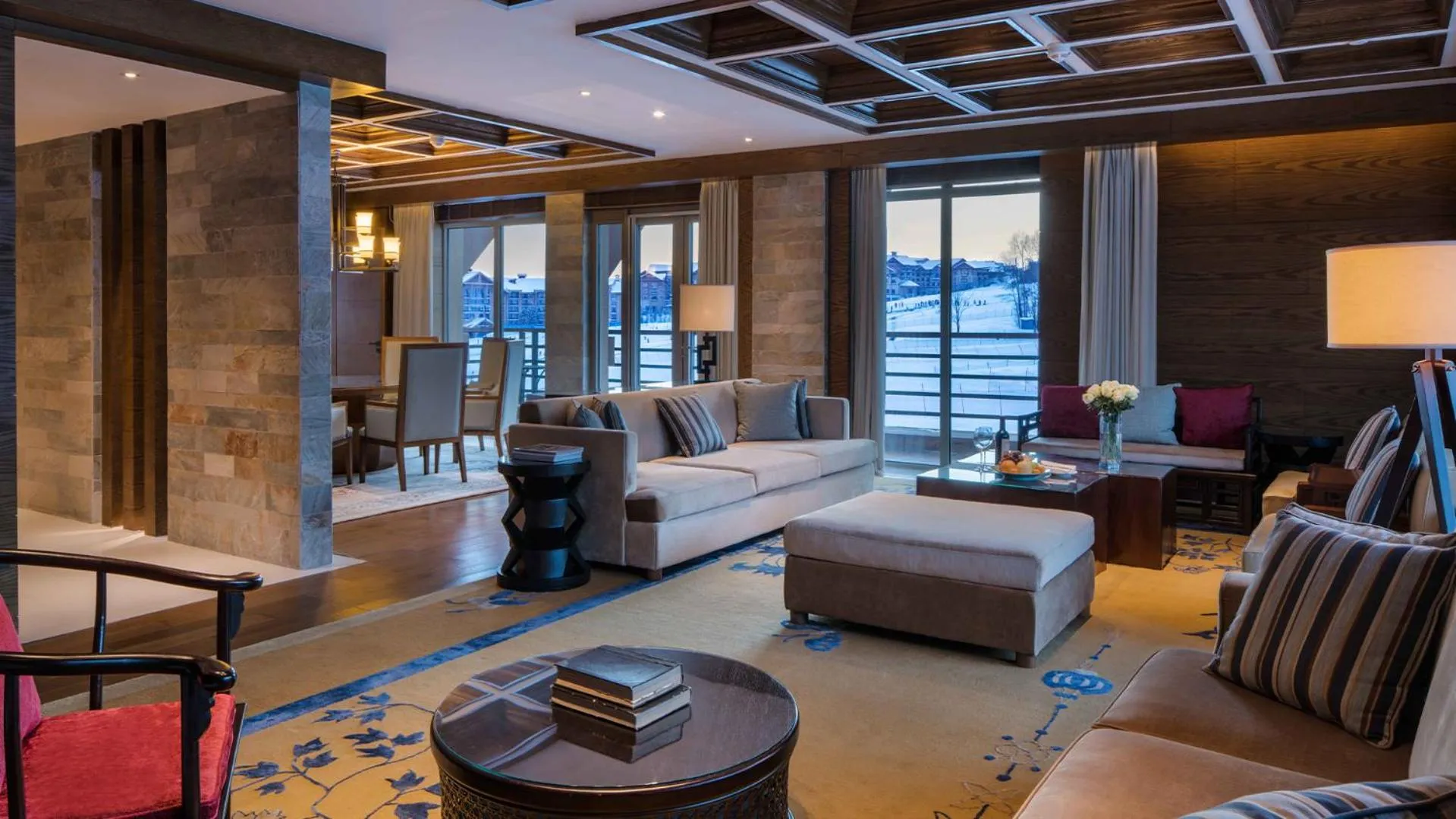 Living room, Bed in Hyatt Regency Changbaishan