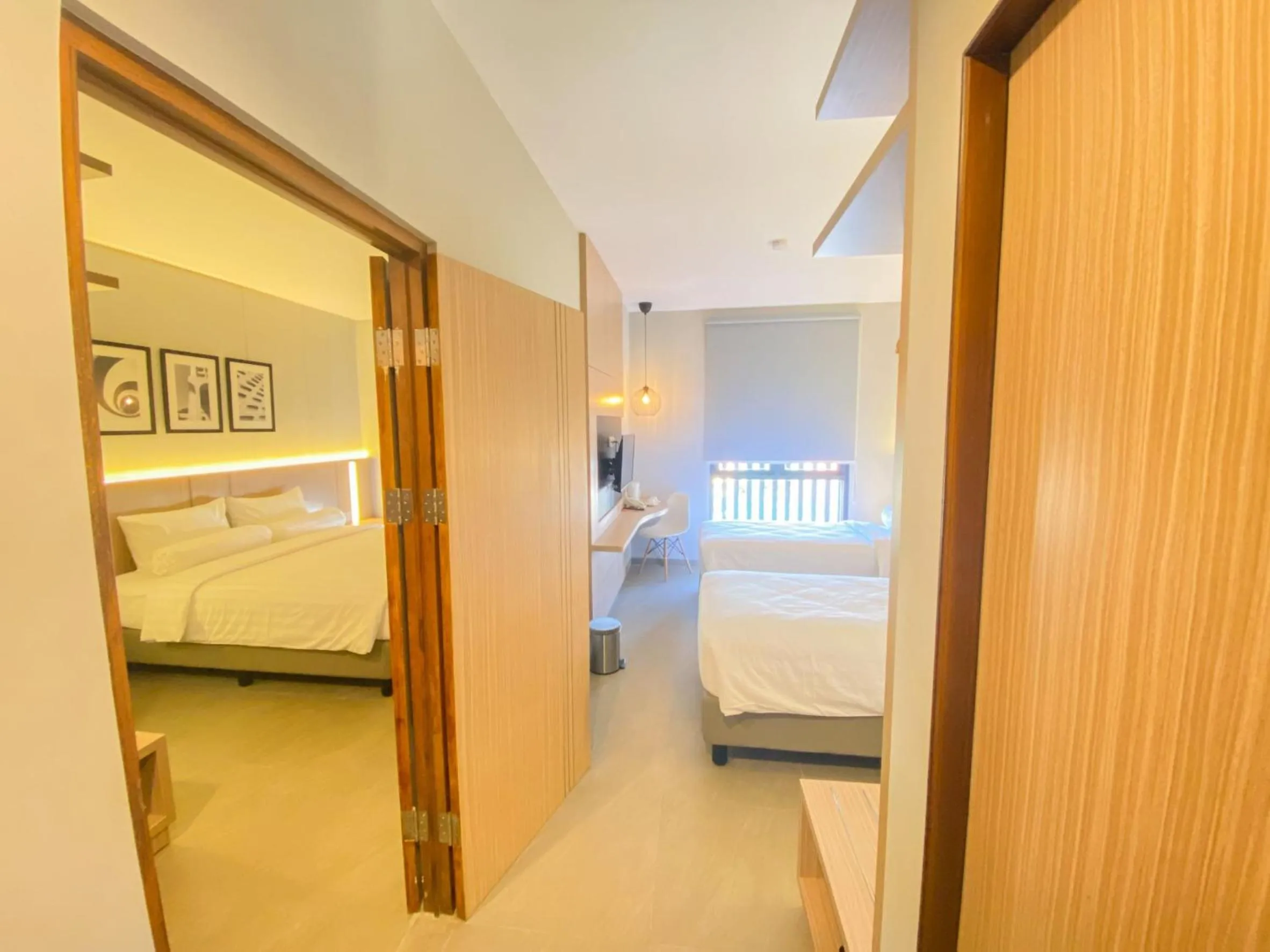 Bed in Front One King Hotel Tuban