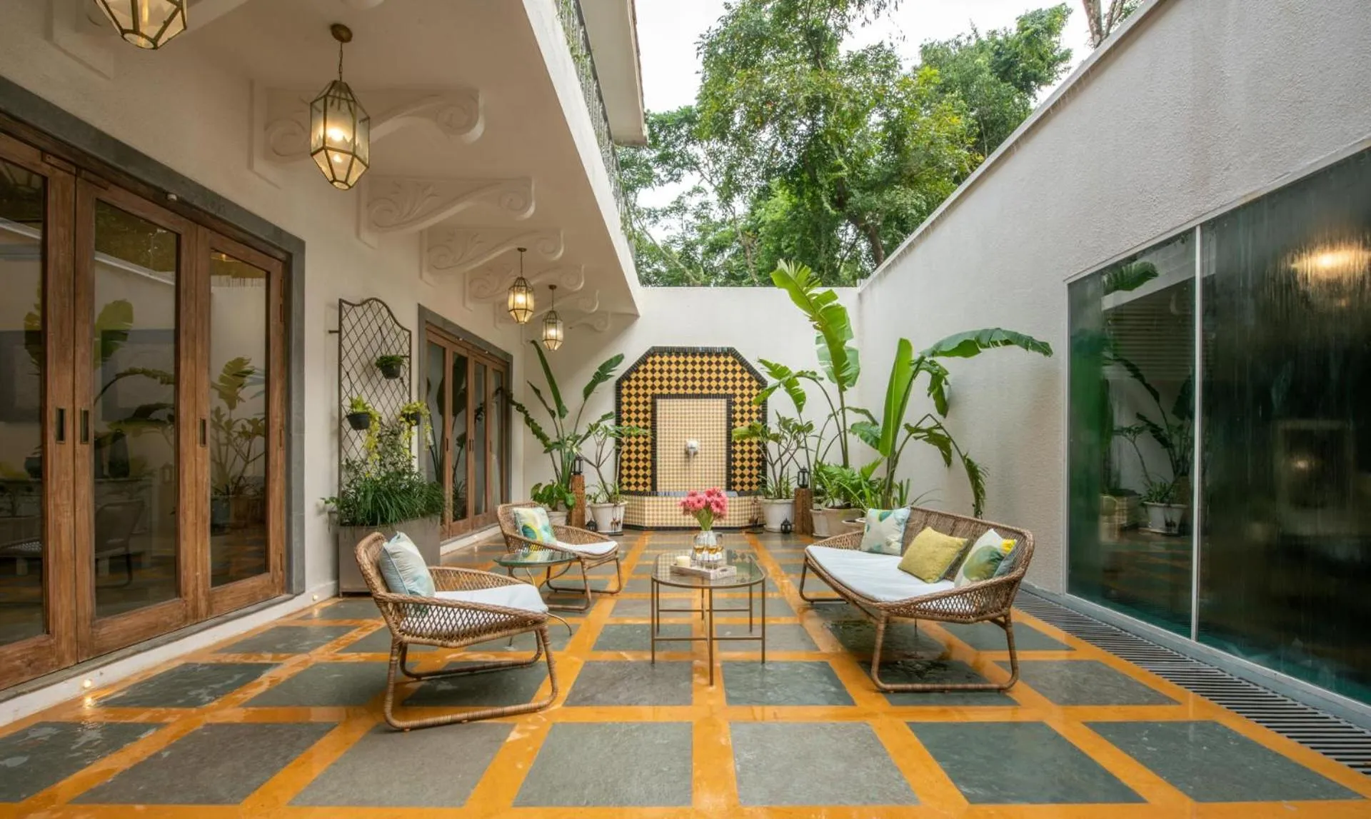 Seating area in LohonoStays Estate de Escobar