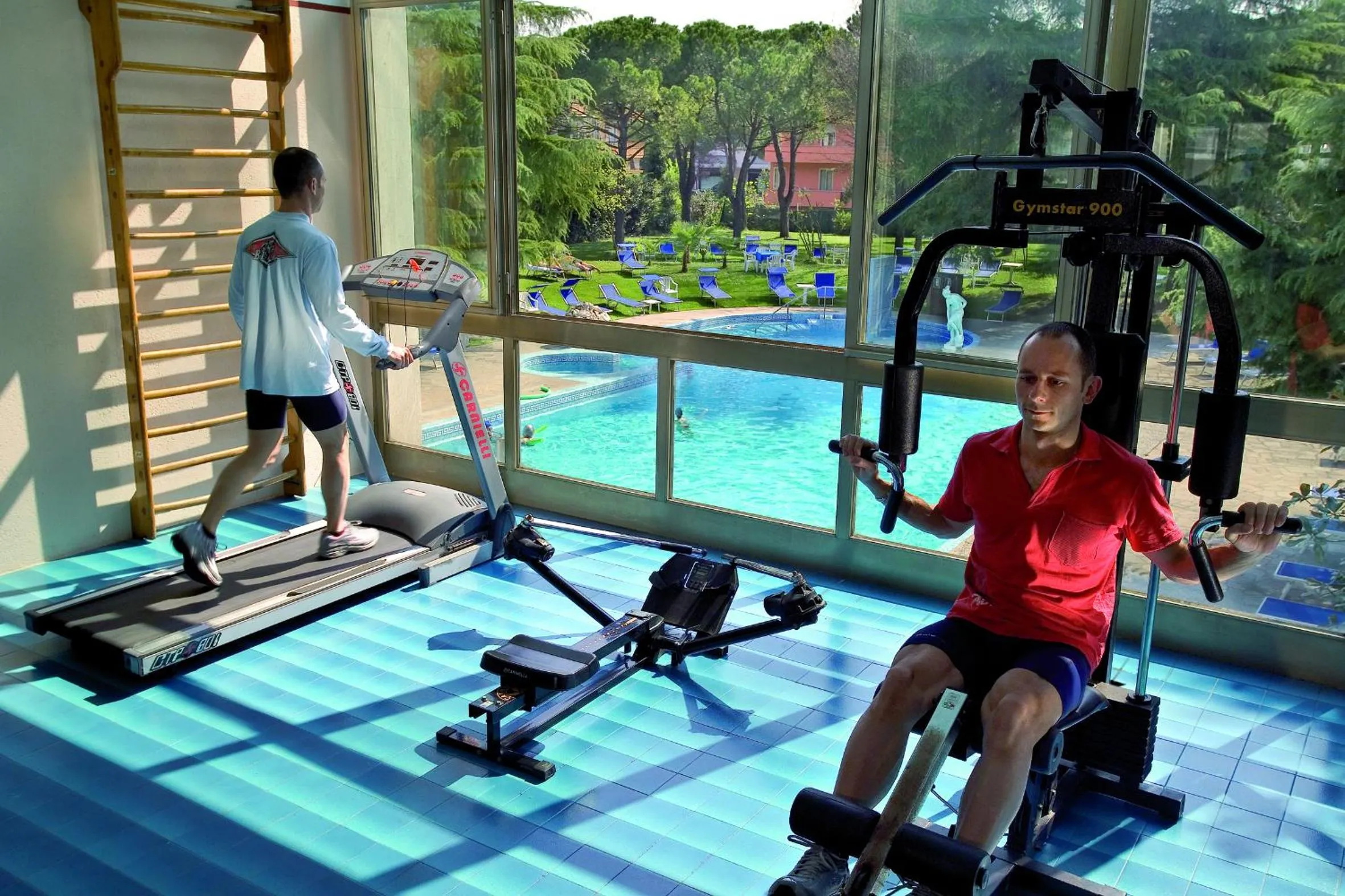 Fitness centre/facilities in Hotel Terme Bologna