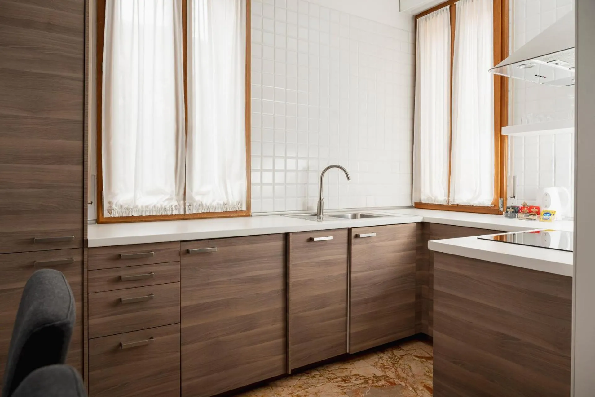 Kitchen or kitchenette in Hotel Montecarlo