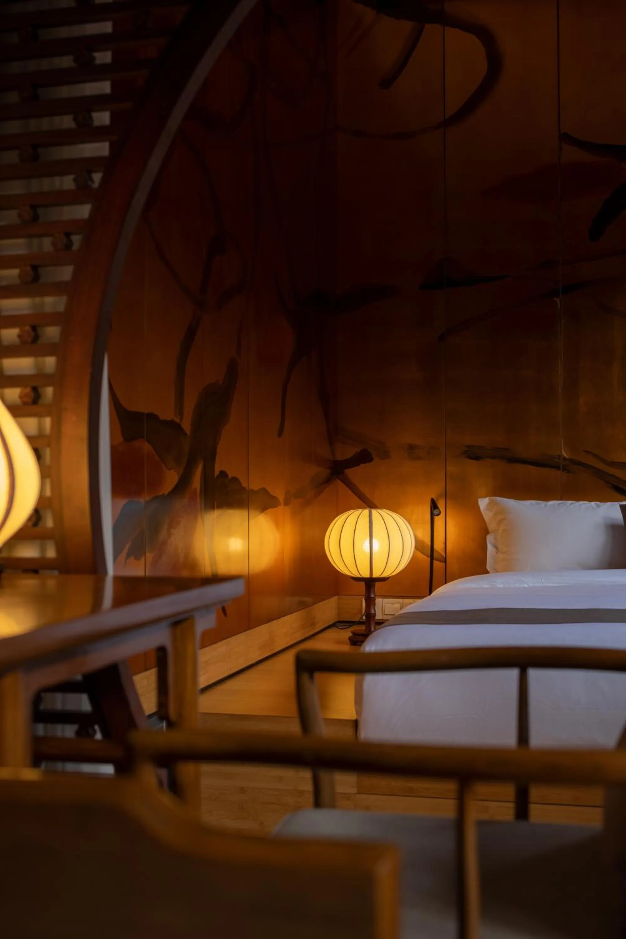 Bed in Jing's Residence Pingyao