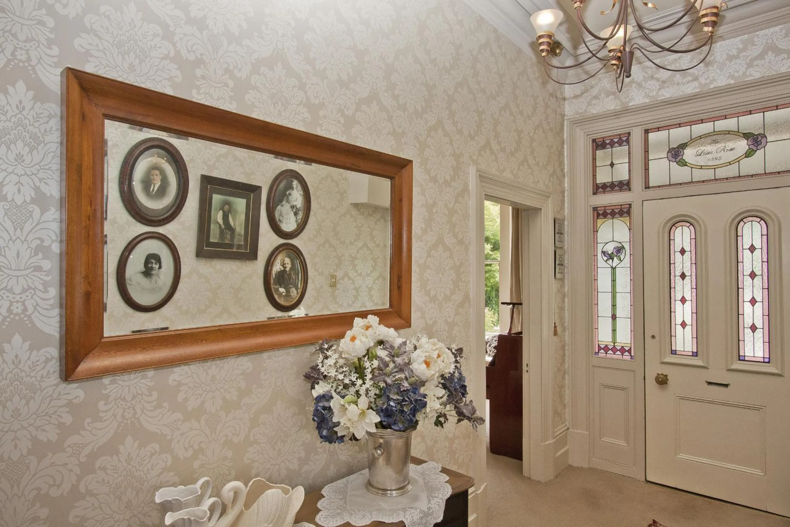 Decorative detail in Lilac Rose Boutique Bed and Breakfast